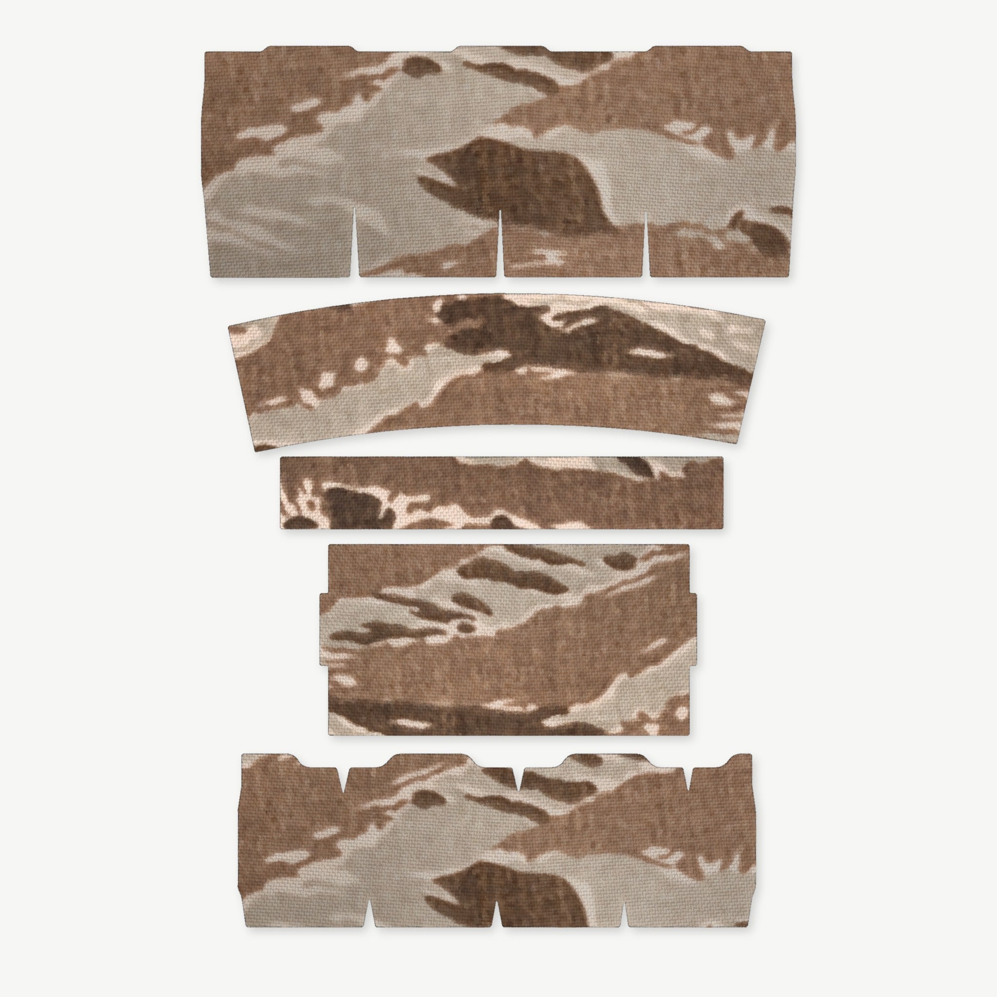 Light Wrap Kit for Streamlight ProTac 2.0 Rail-Mount - die-cut Cordura 1000D kit pieces in Tiger Stripe (Desert) - Combat Textiles