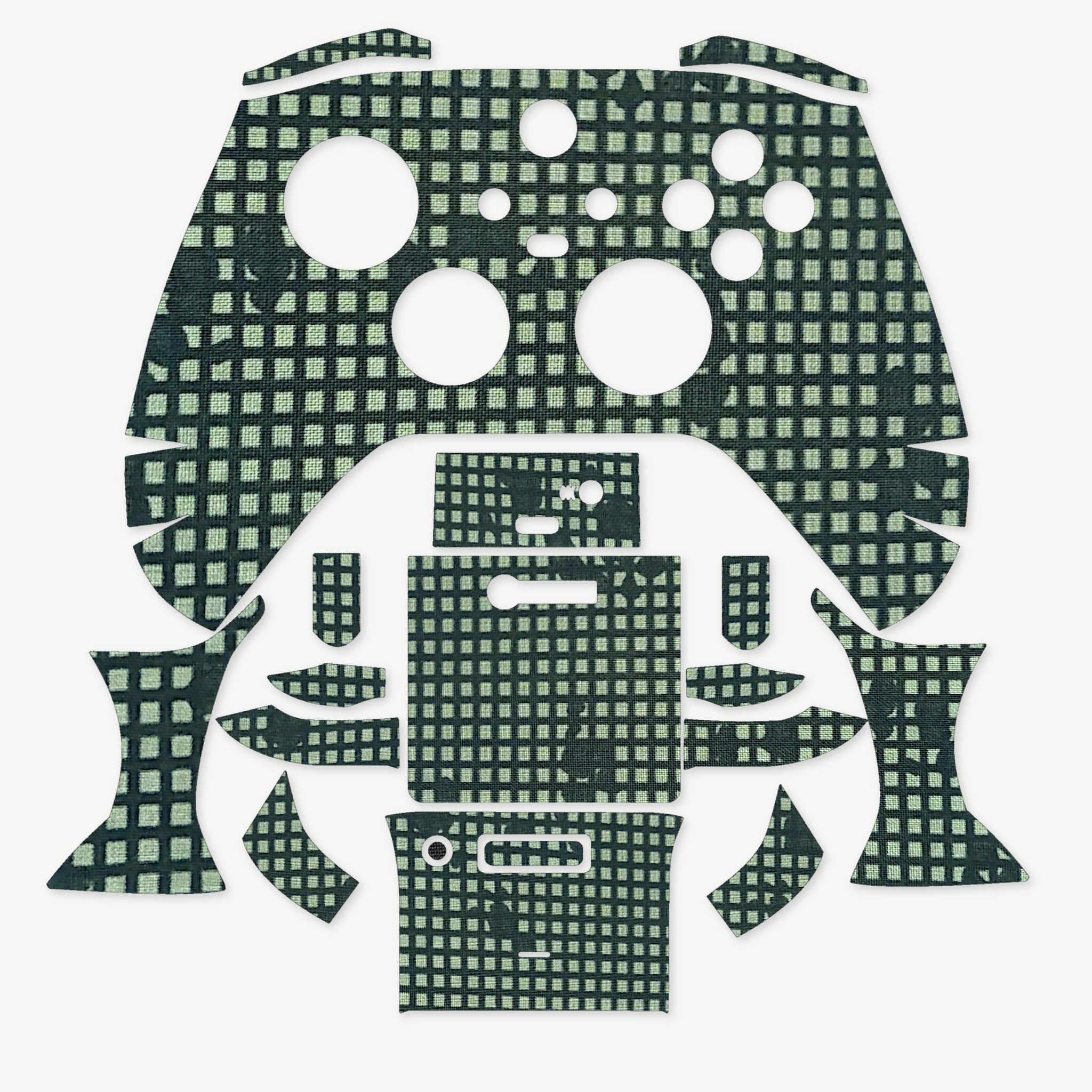 Grip Kit for Xbox Series X Controller - die-cut Cordura 1000D kit pieces in Desert Night Camo - Combat Textiles