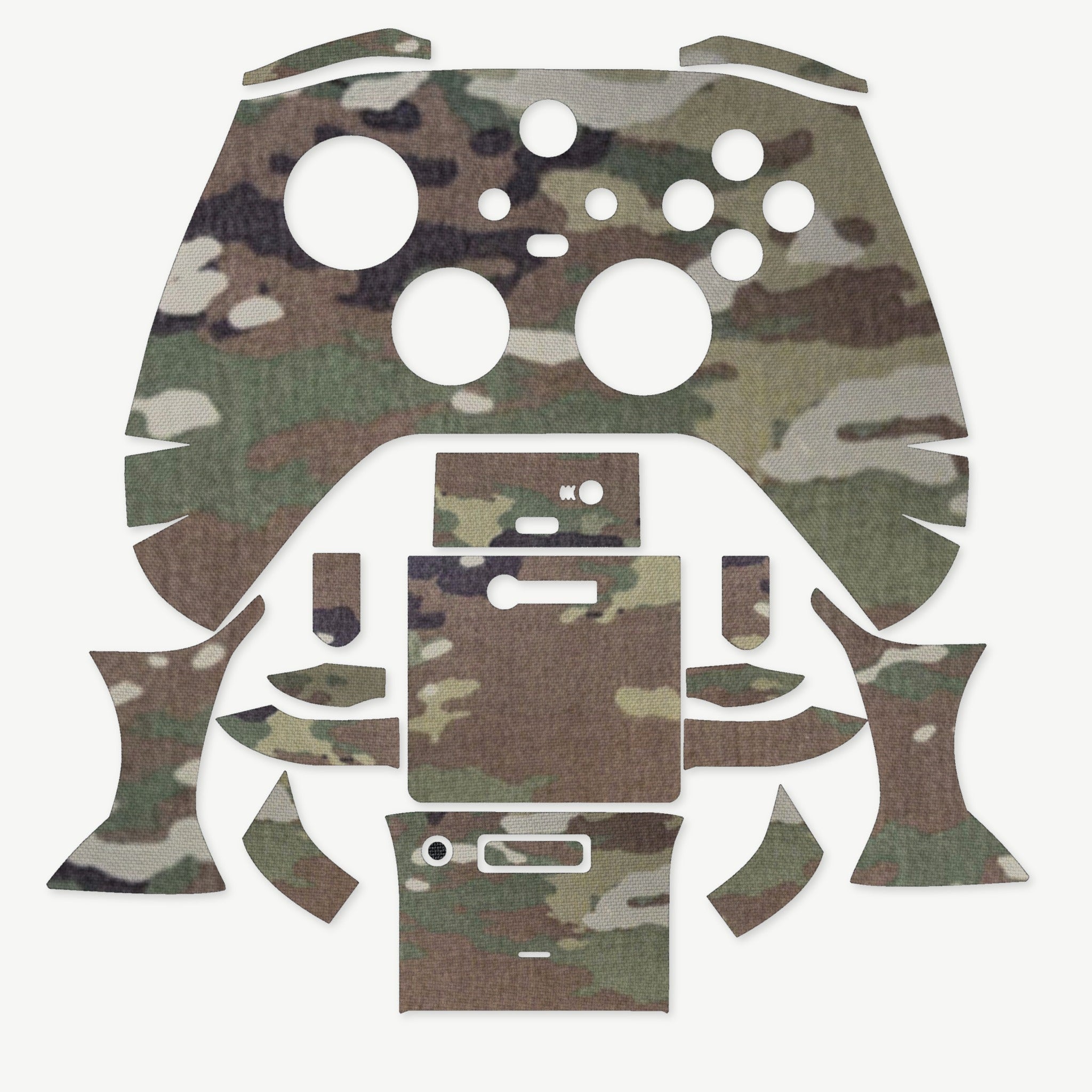 Grip Kit for Xbox Series X Controller - die-cut Cordura 1000D kit pieces in MultiCam - Combat Textiles