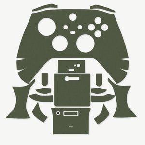 Grip Kit for Xbox Series X Controller - die-cut Cordura 1000D kit pieces in Ranger Green - Combat Textiles