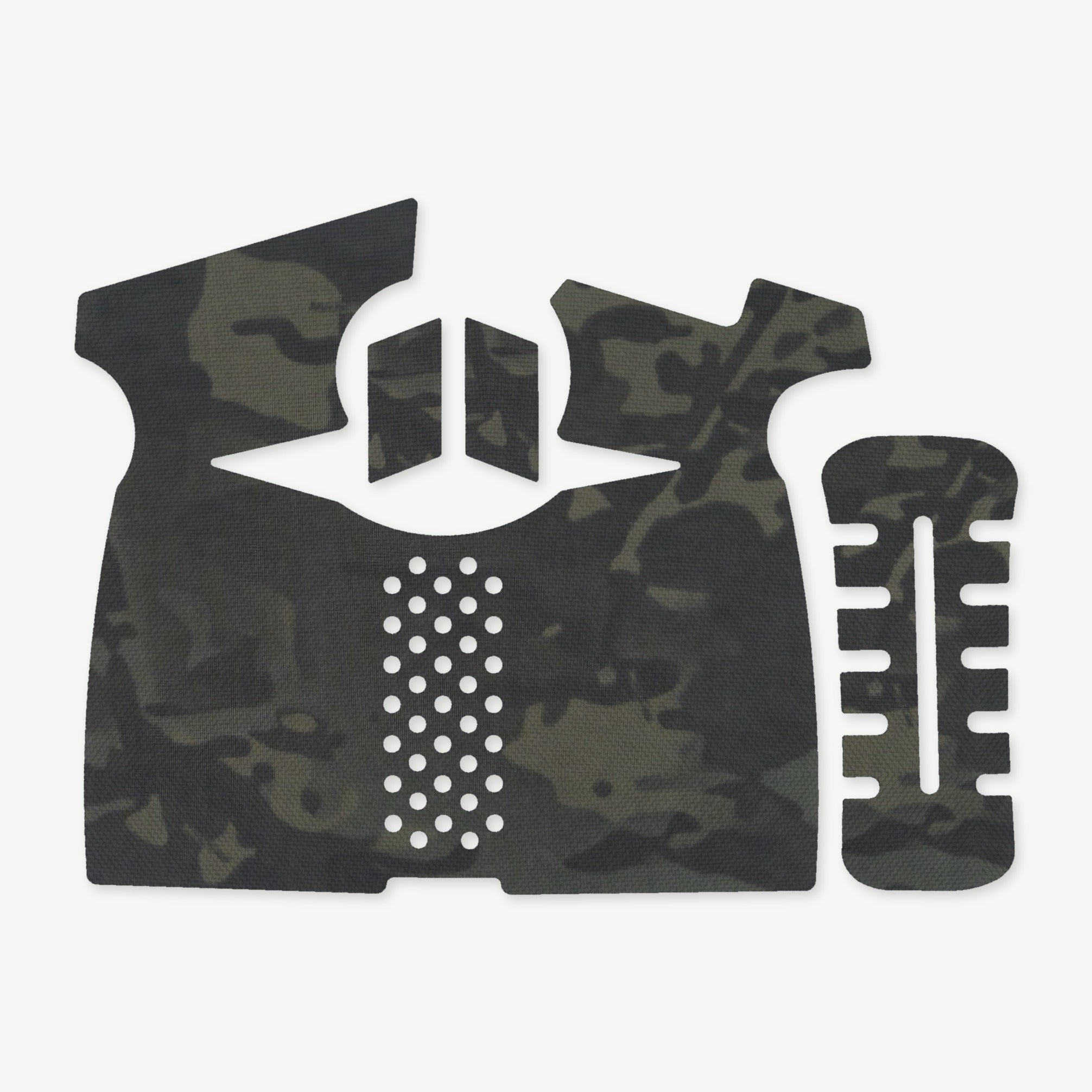 Grip Kit for Smith & Wesson SD9 1.0 / 2.0 - die-cut Cordura 1000D kit pieces in MultiCam Black - Combat Textiles