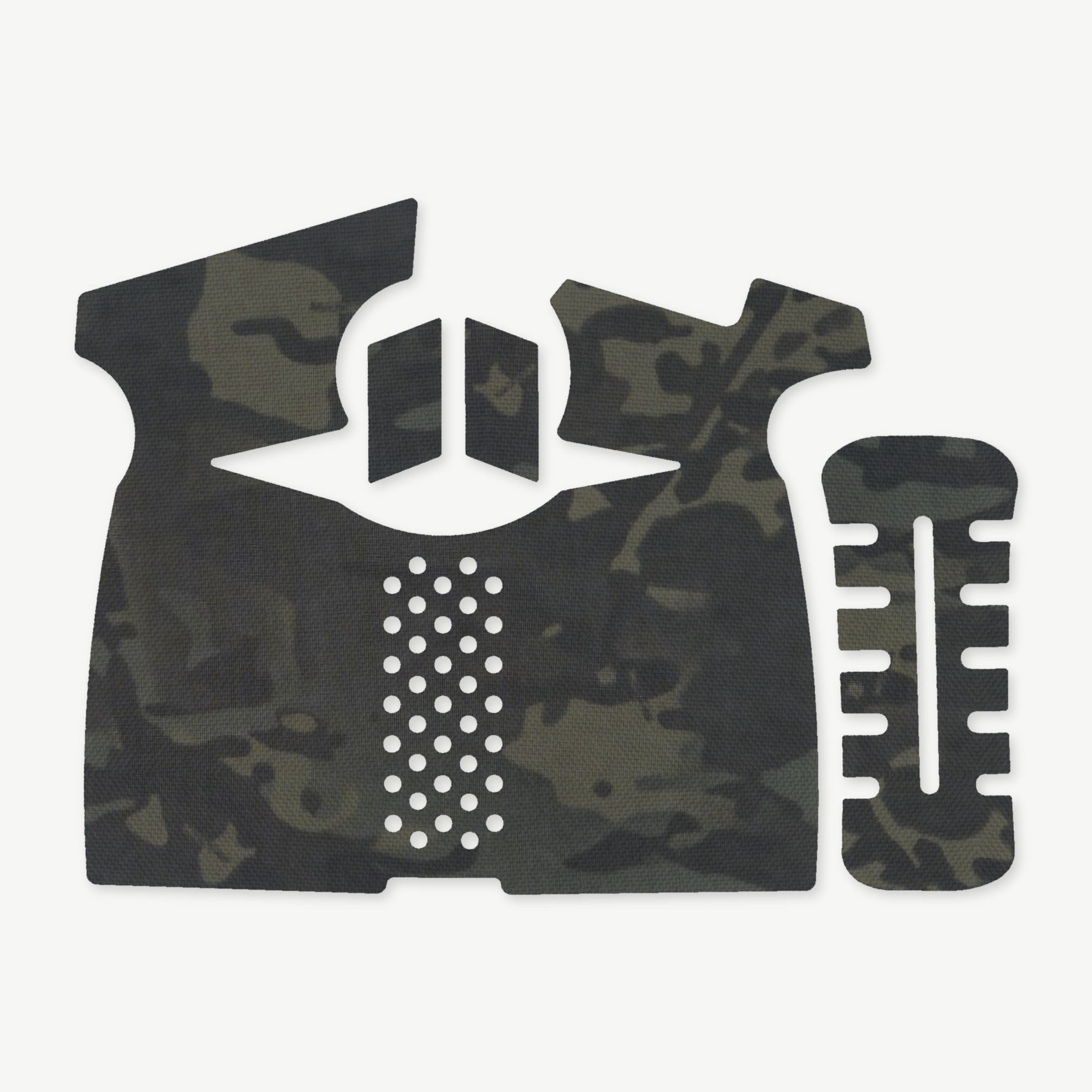 Grip Kit for Smith & Wesson SD9 1.0 / 2.0 - die-cut Cordura 1000D kit pieces in MultiCam Black - Combat Textiles