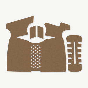 Grip Kit for Smith & Wesson SD9 1.0 / 2.0 - die-cut Cordura 1000D kit pieces in Coyote - Combat Textiles