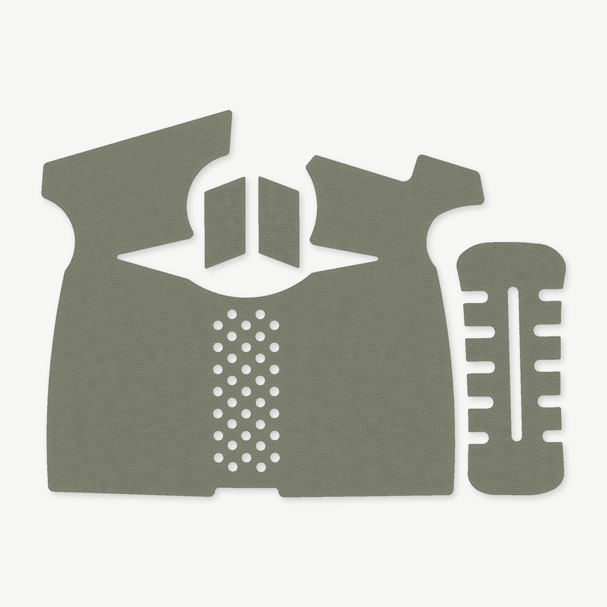 Grip Kit for Smith & Wesson SD9 1.0 / 2.0 - die-cut Cordura 1000D kit pieces in OD Green - Combat Textiles
