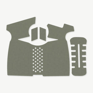 Grip Kit for Smith & Wesson SD9 1.0 / 2.0 - die-cut Cordura 1000D kit pieces in OD Green - Combat Textiles