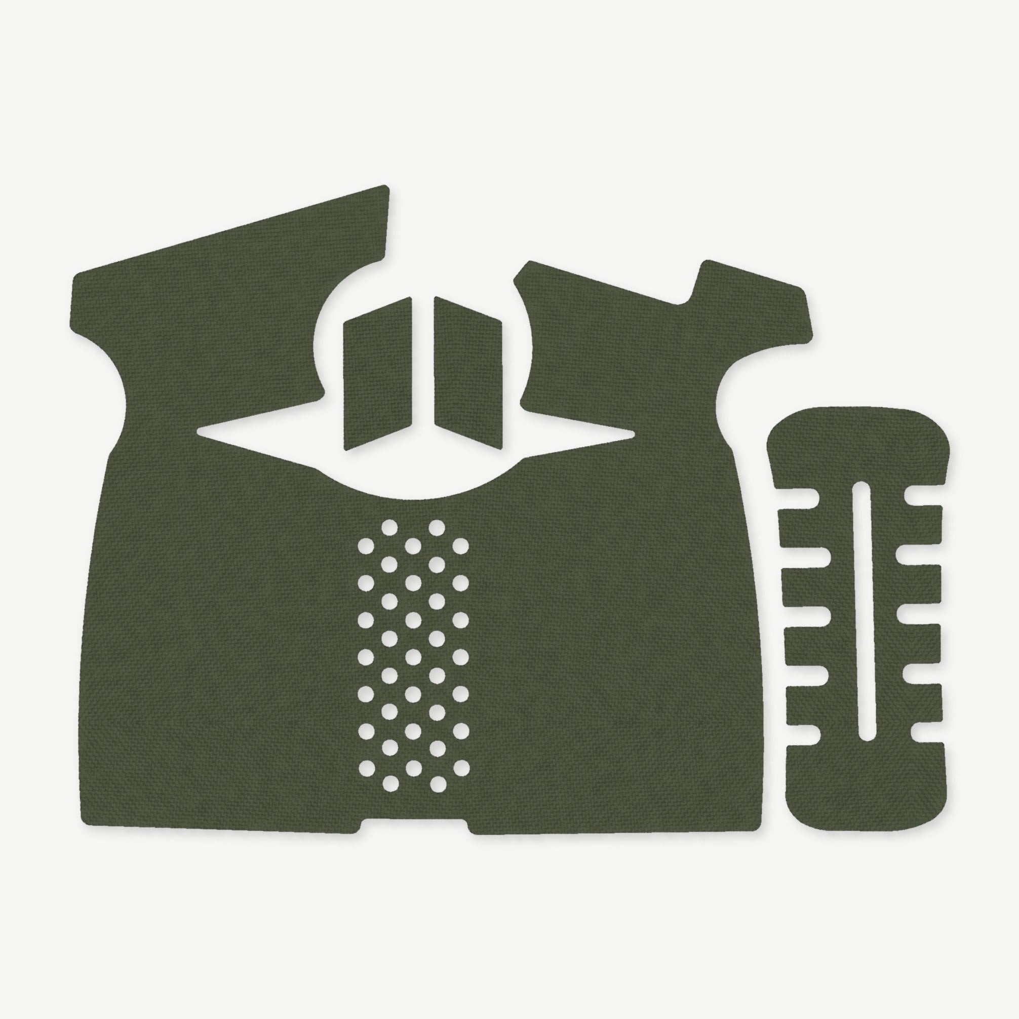Grip Kit for Smith & Wesson SD9 1.0 / 2.0 - die-cut Cordura 1000D kit pieces in OD Green - Combat Textiles