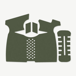 Grip Kit for Smith & Wesson SD9 1.0 / 2.0 - die-cut Cordura 1000D kit pieces in Ranger Green - Combat Textiles