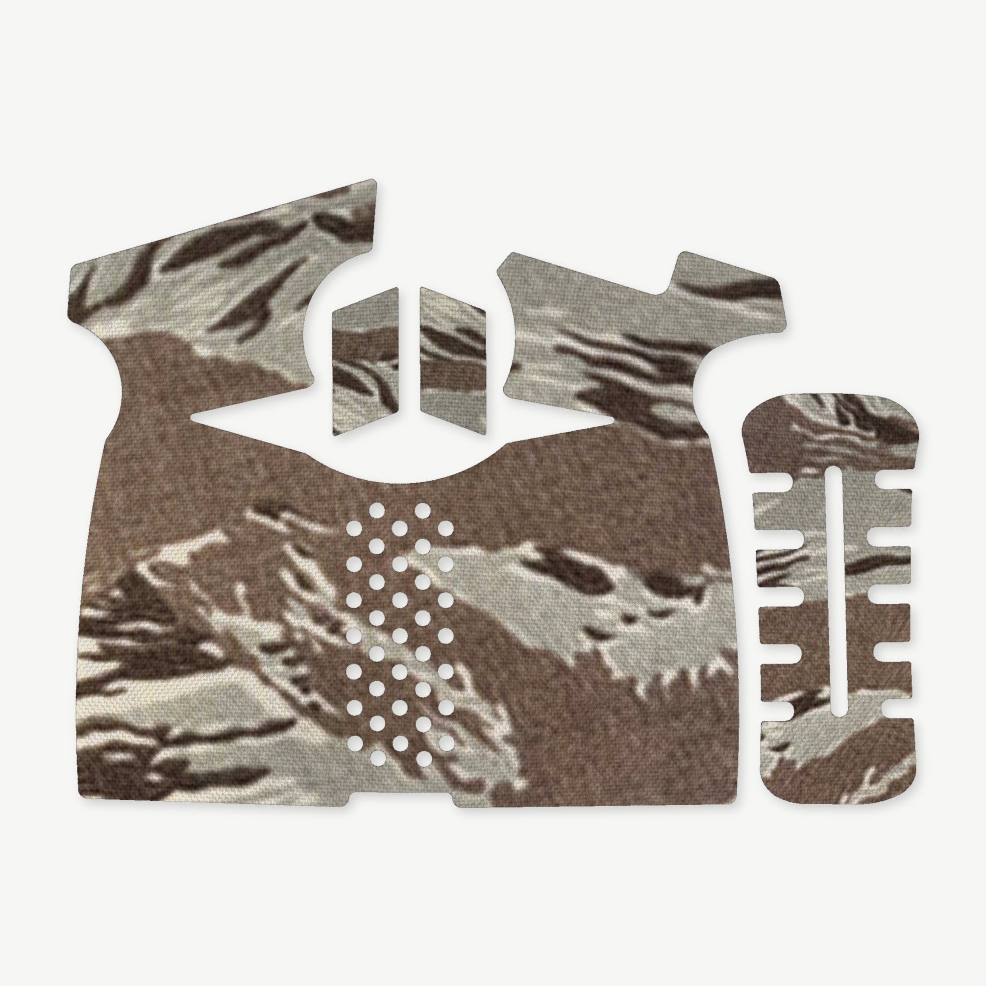 Grip Kit for Smith & Wesson SD9 1.0 / 2.0 - die-cut Cordura 1000D kit pieces in Tiger Stripe (ABU) - Combat Textiles