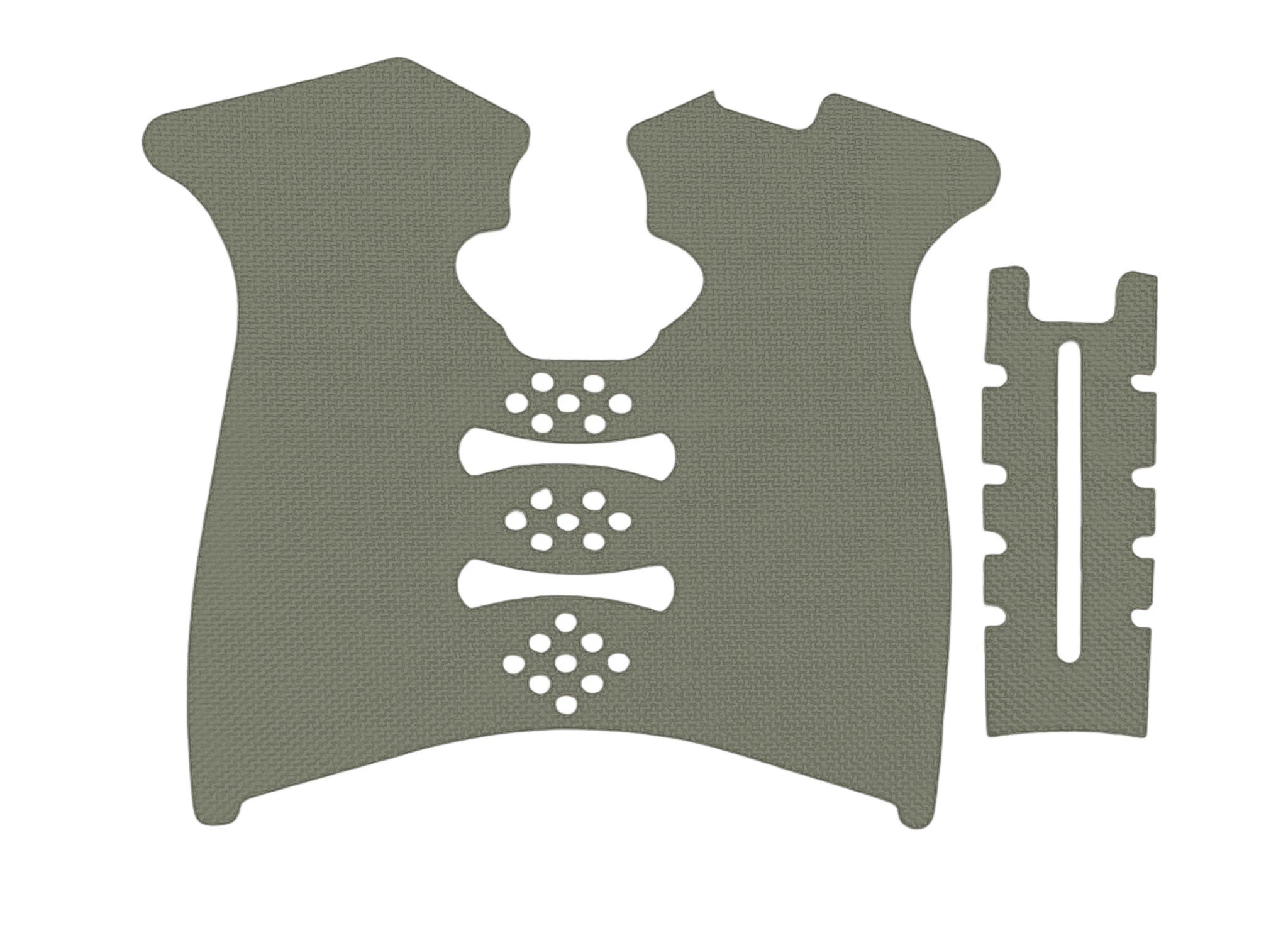 Grip Kit for Springfield XD Mod.2 (Full Size) - die-cut Cordura 1000D kit pieces in OD Green - Combat Textiles
