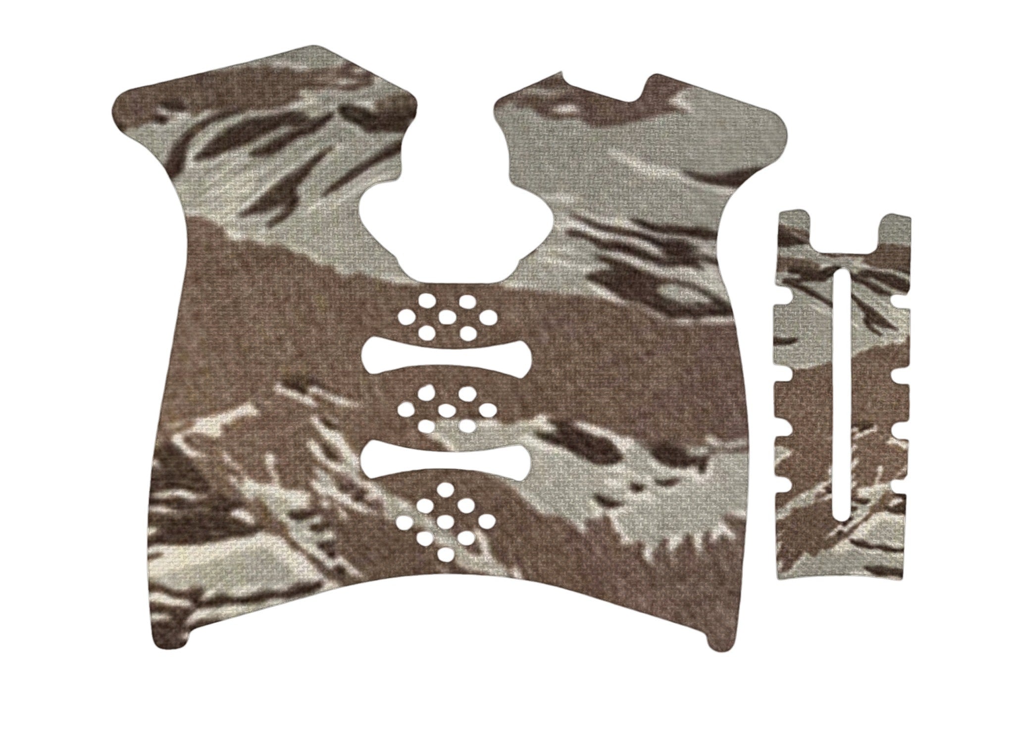 Grip Kit for Springfield XD Mod.2 (Full Size) - die-cut Cordura 1000D kit pieces in Tiger Stripe (ABU) - Combat Textiles