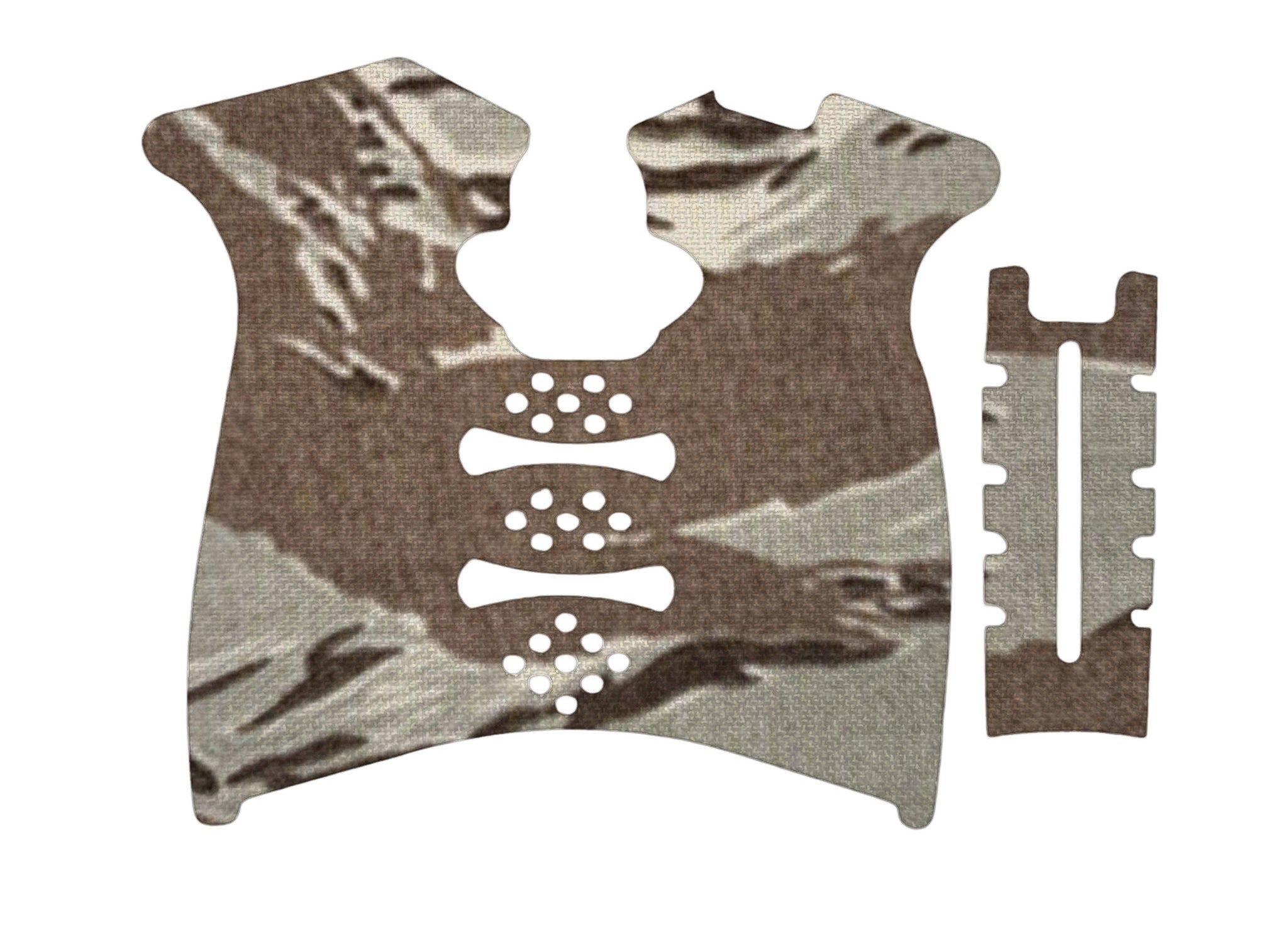 Grip Kit for Springfield XD Mod.2 (Full Size) - die-cut Cordura 1000D kit pieces in Tiger Stripe (ABU) - Combat Textiles