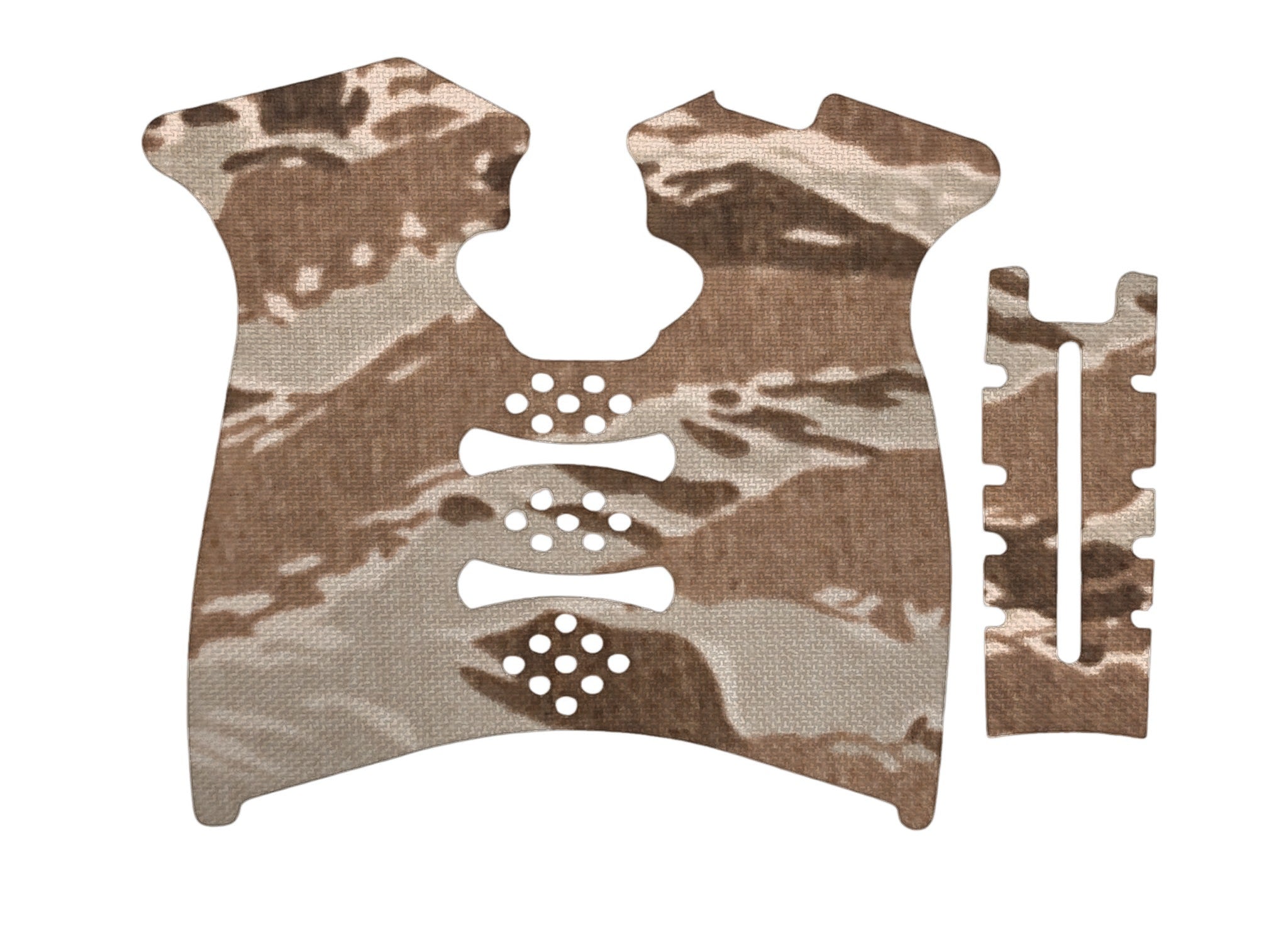 Grip Kit for Springfield XD Mod.2 (Full Size) - die-cut Cordura 1000D kit pieces in Tiger Stripe (Desert) - Combat Textiles