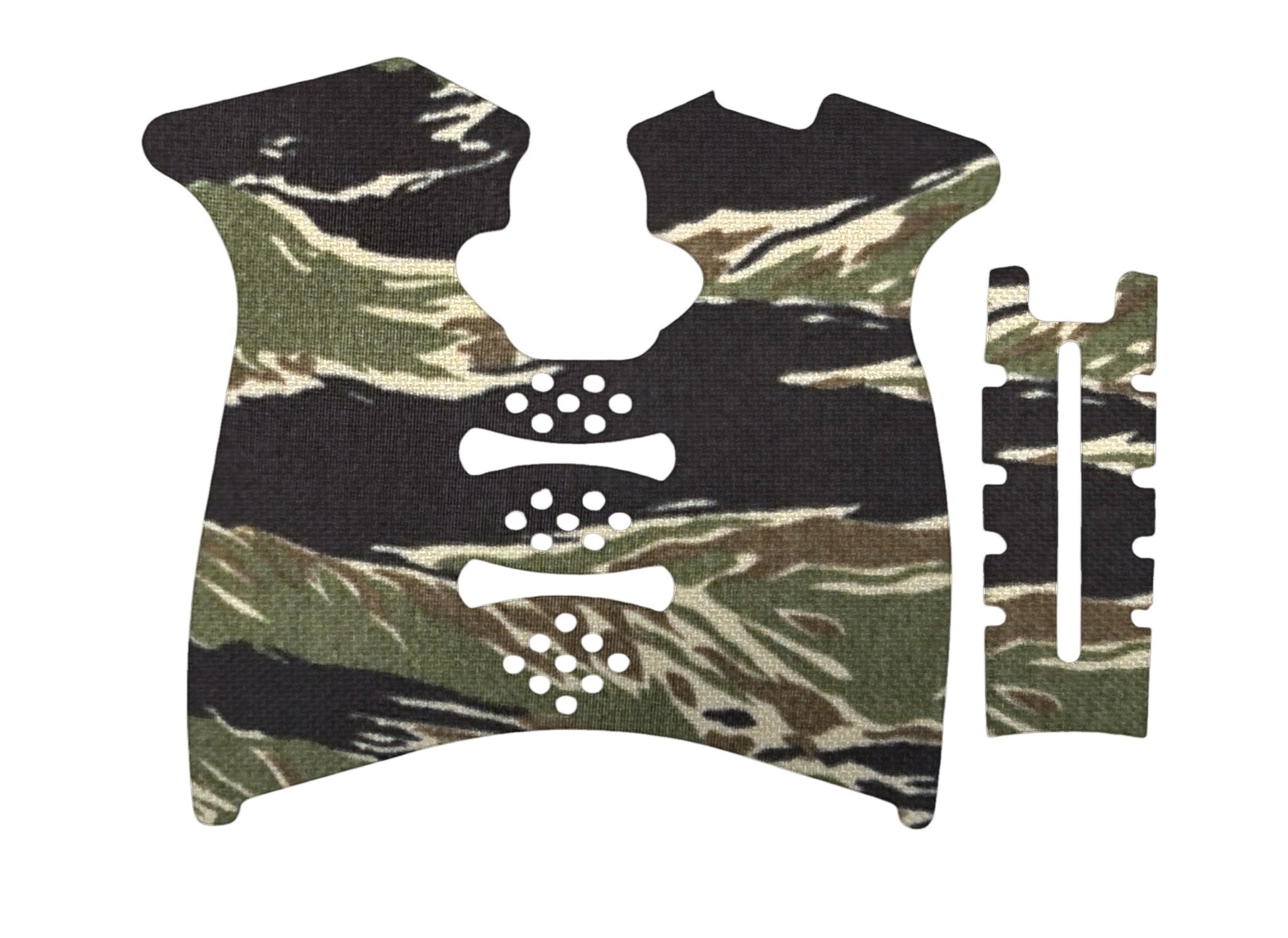 Grip Kit for Springfield XD Mod.2 (Full Size) - die-cut Cordura 1000D kit pieces in Tiger Stripe (Green/Black) - Combat Textiles
