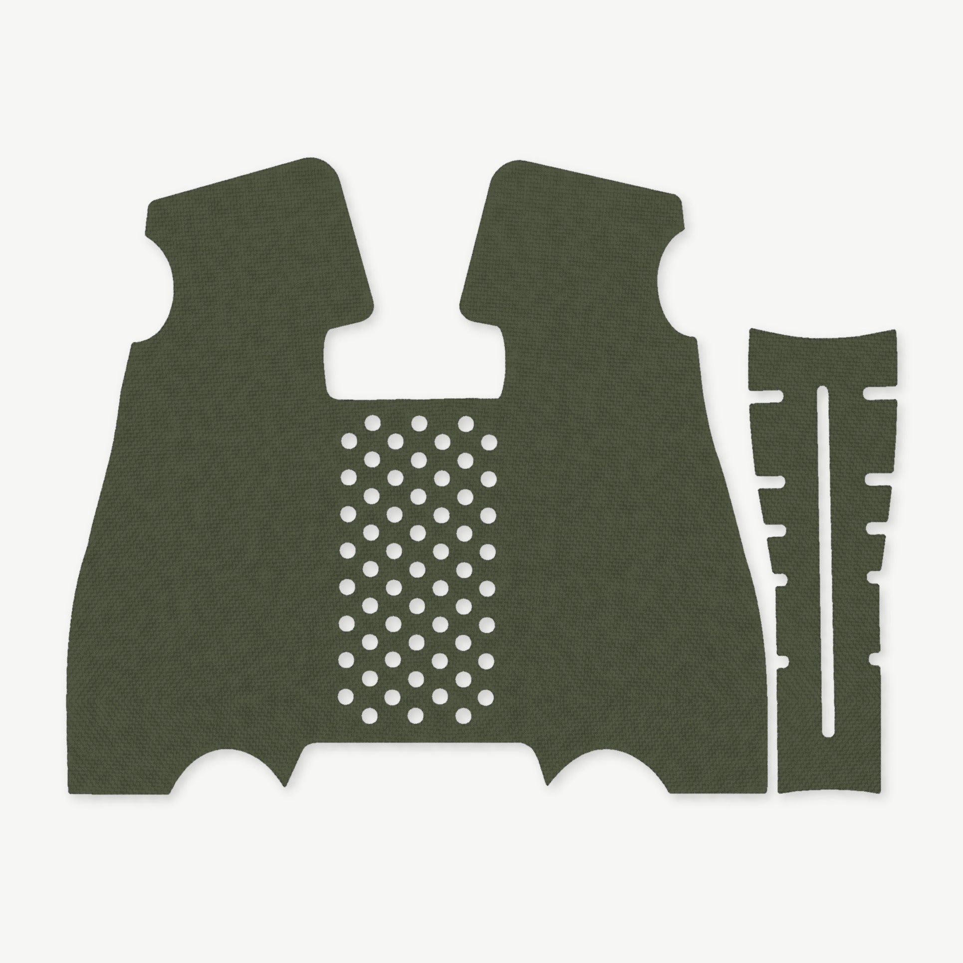 Grip Kit for BCM Mod 3 - die-cut Cordura 1000D kit pieces in OD Green - Combat Textiles