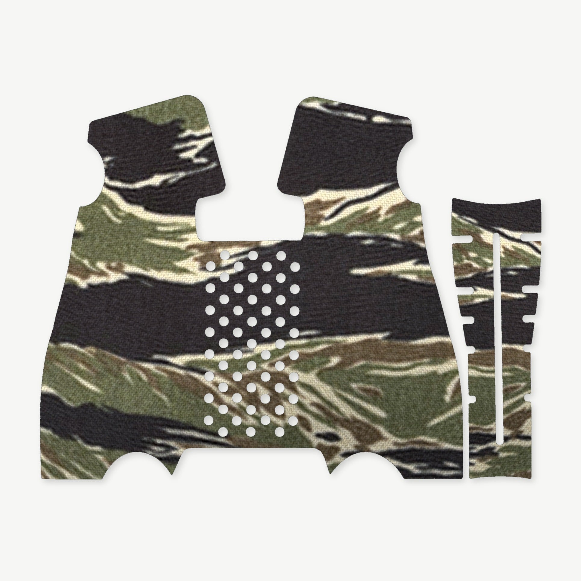 Grip Kit for BCM Mod 3 - die-cut Cordura 1000D kit pieces in Tiger Stripe (Green/Black) - Combat Textiles