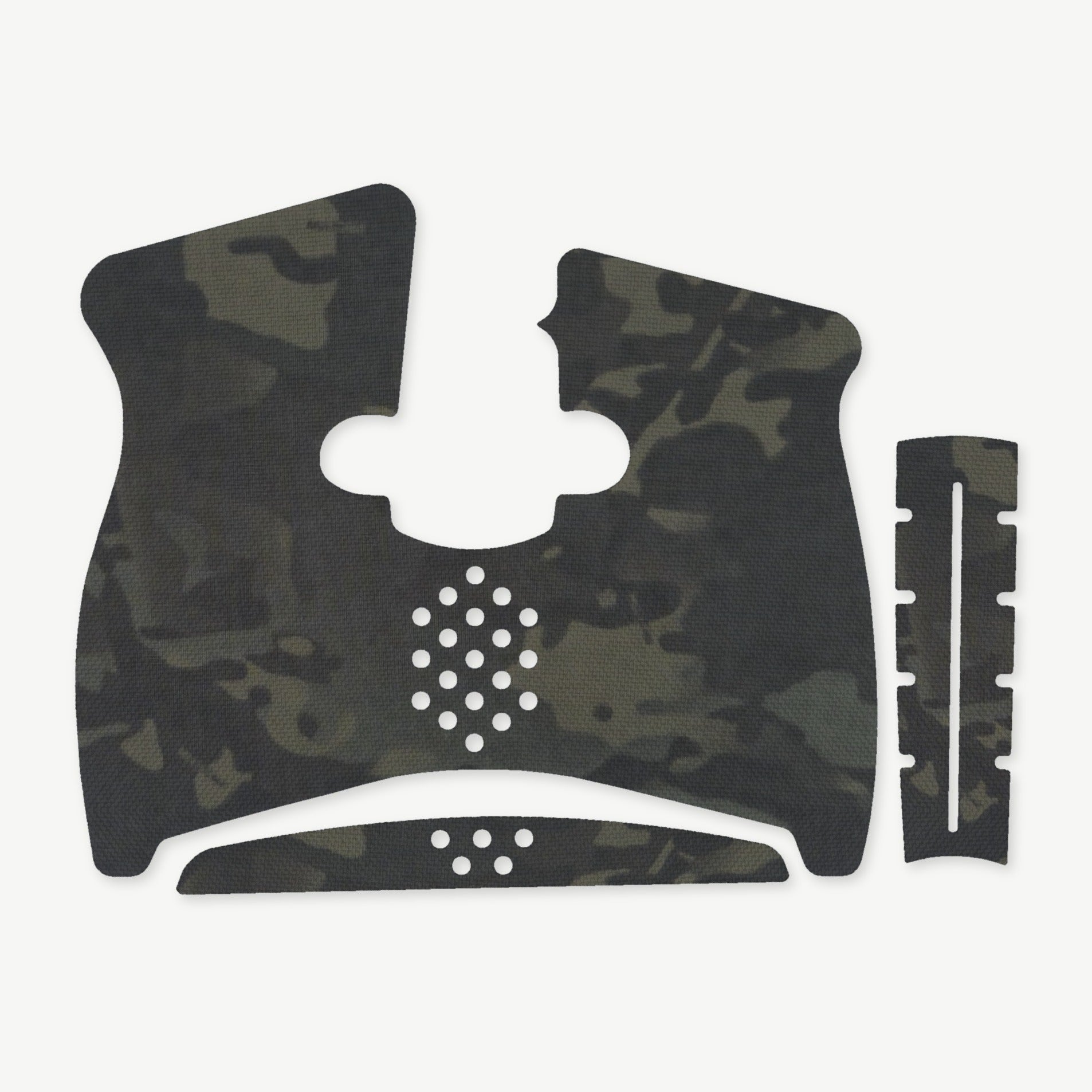 Grip Kit for Taurus G3C - die-cut Cordura 1000D kit pieces in MultiCam Black - Combat Textiles