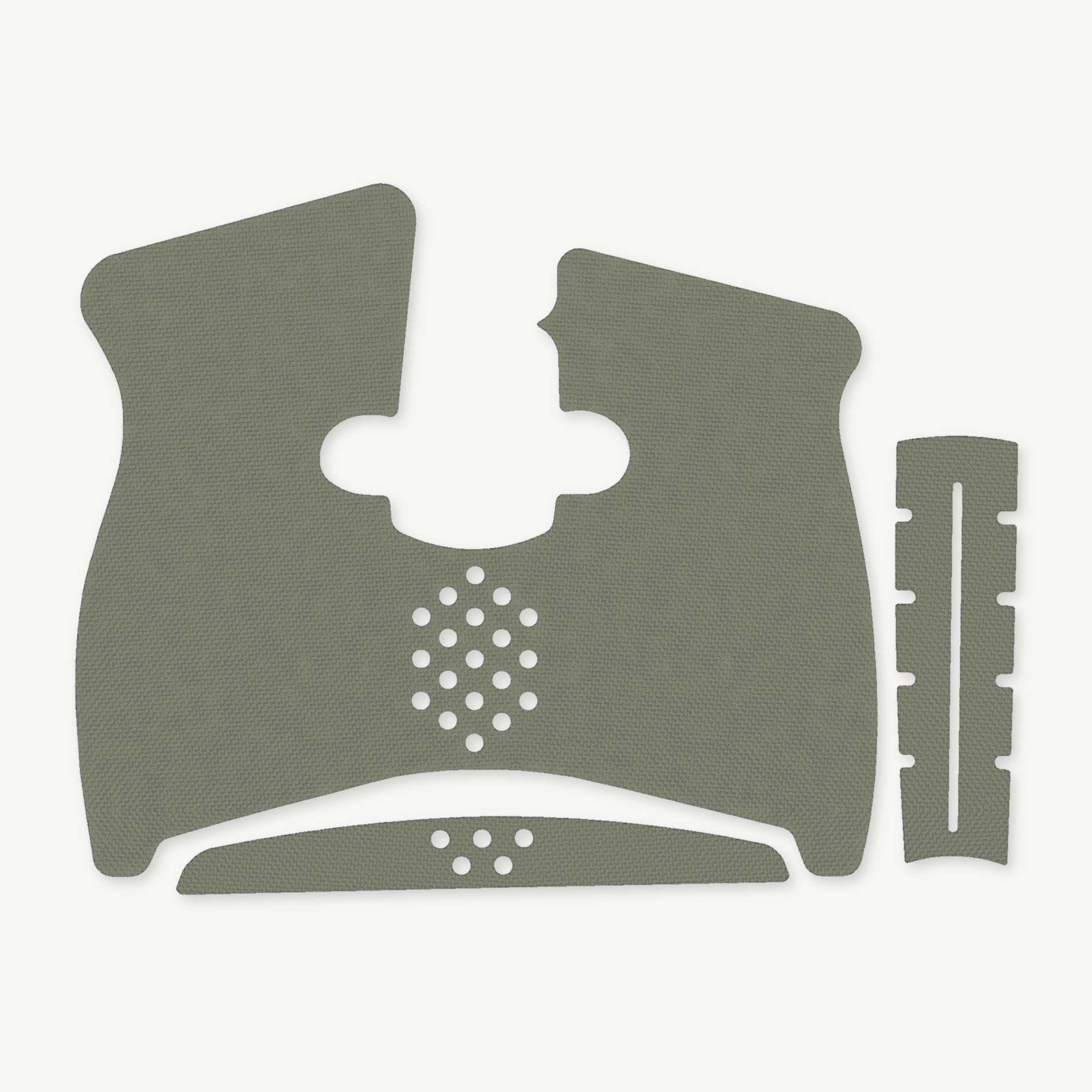 Grip Kit for Taurus G3C - die-cut Cordura 1000D kit pieces in OD Green - Combat Textiles