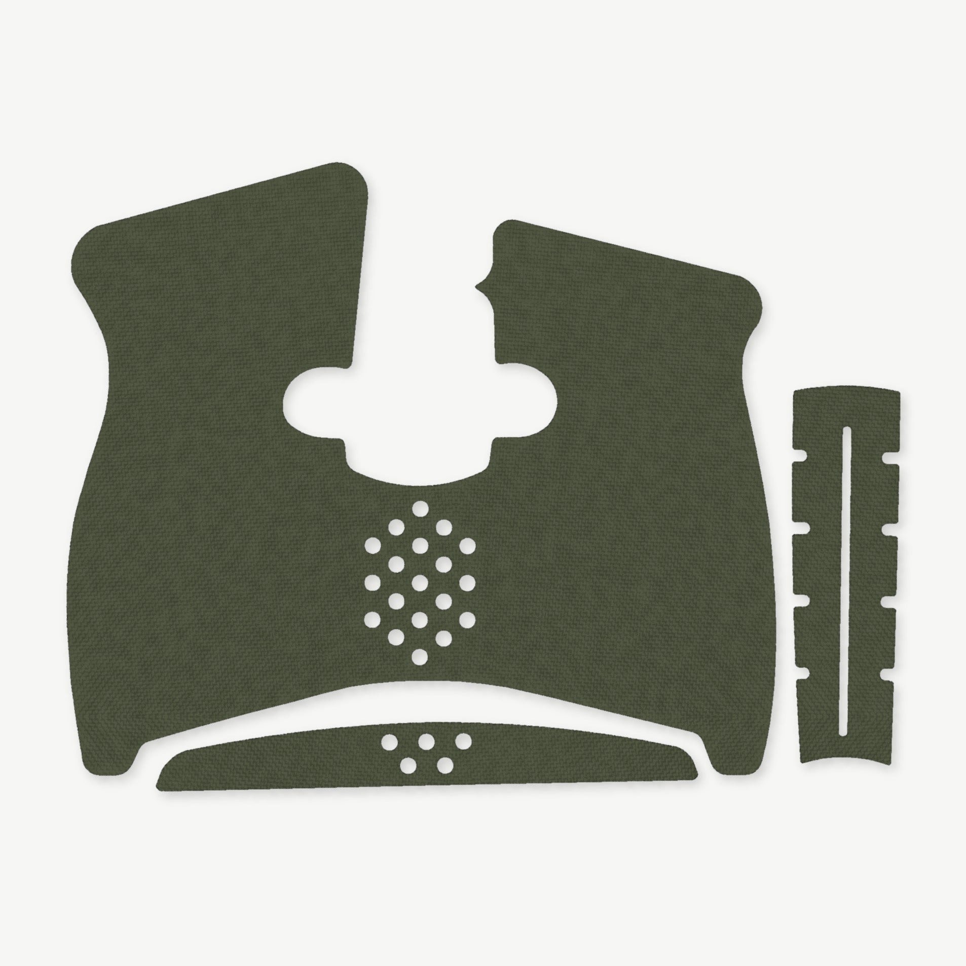 Grip Kit for Taurus G3C - die-cut Cordura 1000D kit pieces in OD Green - Combat Textiles