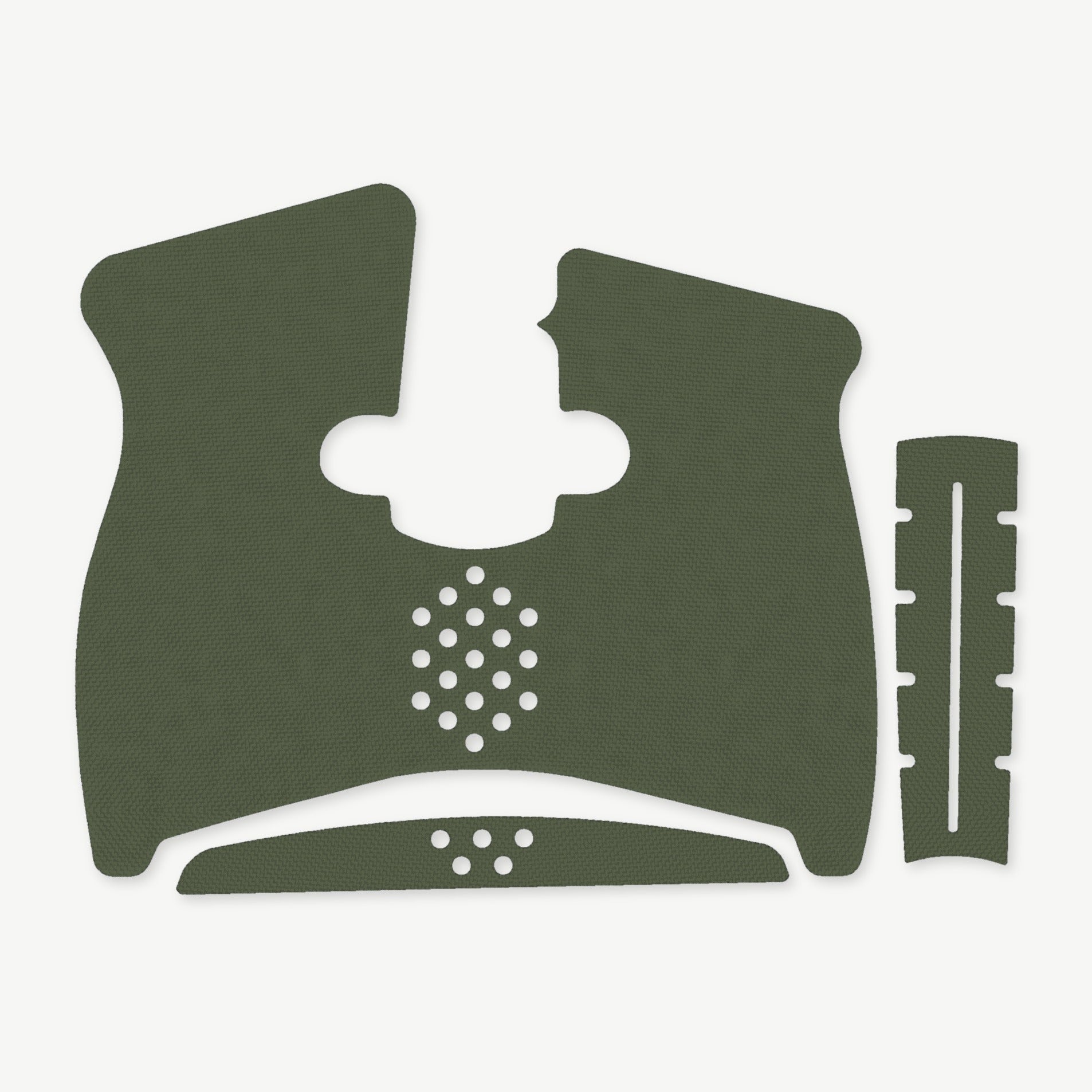 Grip Kit for Taurus G3C - die-cut Cordura 1000D kit pieces in Ranger Green - Combat Textiles