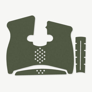 Grip Kit for Taurus G3C - die-cut Cordura 1000D kit pieces in Ranger Green - Combat Textiles