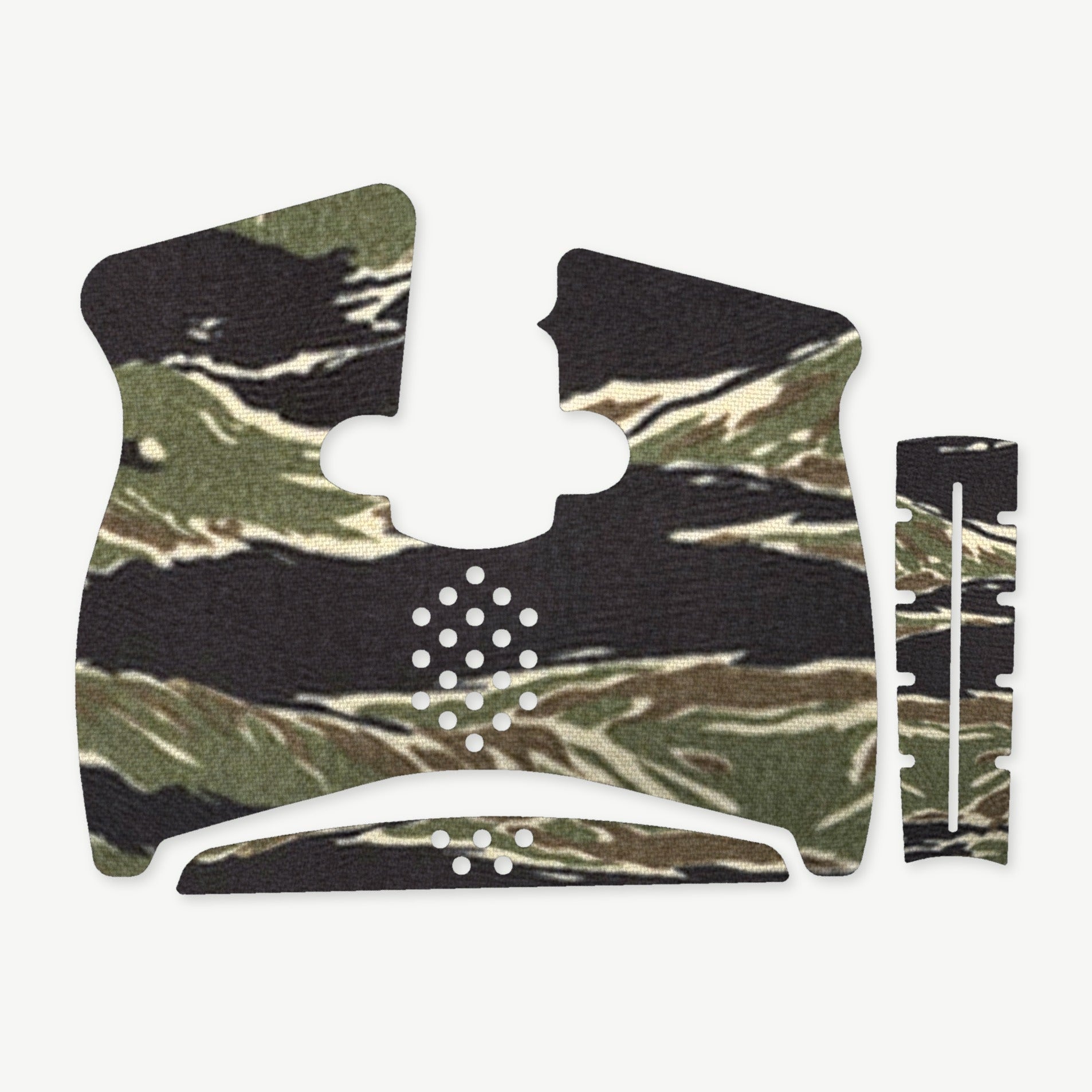 Grip Kit for Taurus G3C - die-cut Cordura 1000D kit pieces in Tiger Stripe (Green/Black) - Combat Textiles