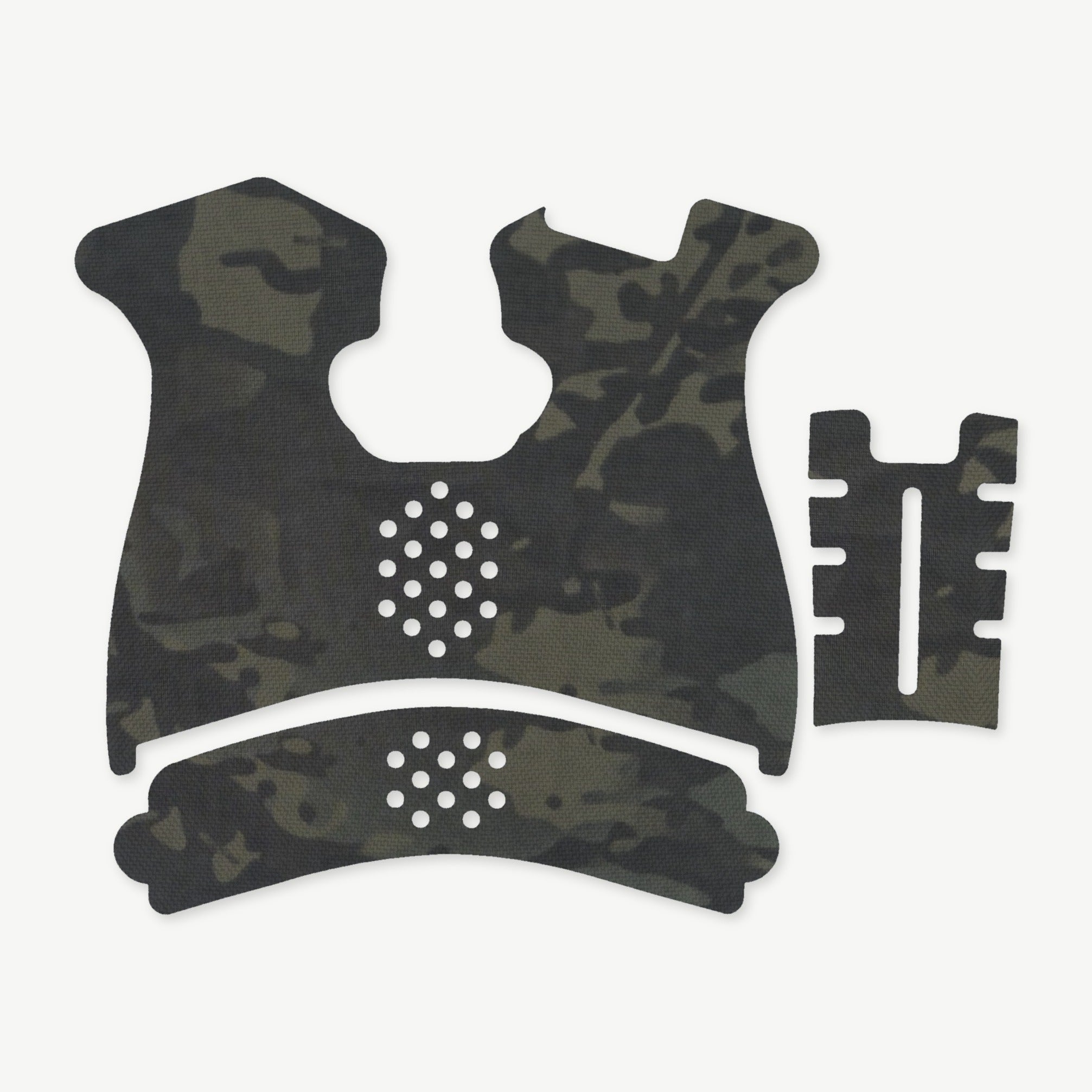 Grip Kit for Springfield XD (Sub-Compact) - die-cut Cordura 1000D kit pieces in MultiCam Black - Combat Textiles