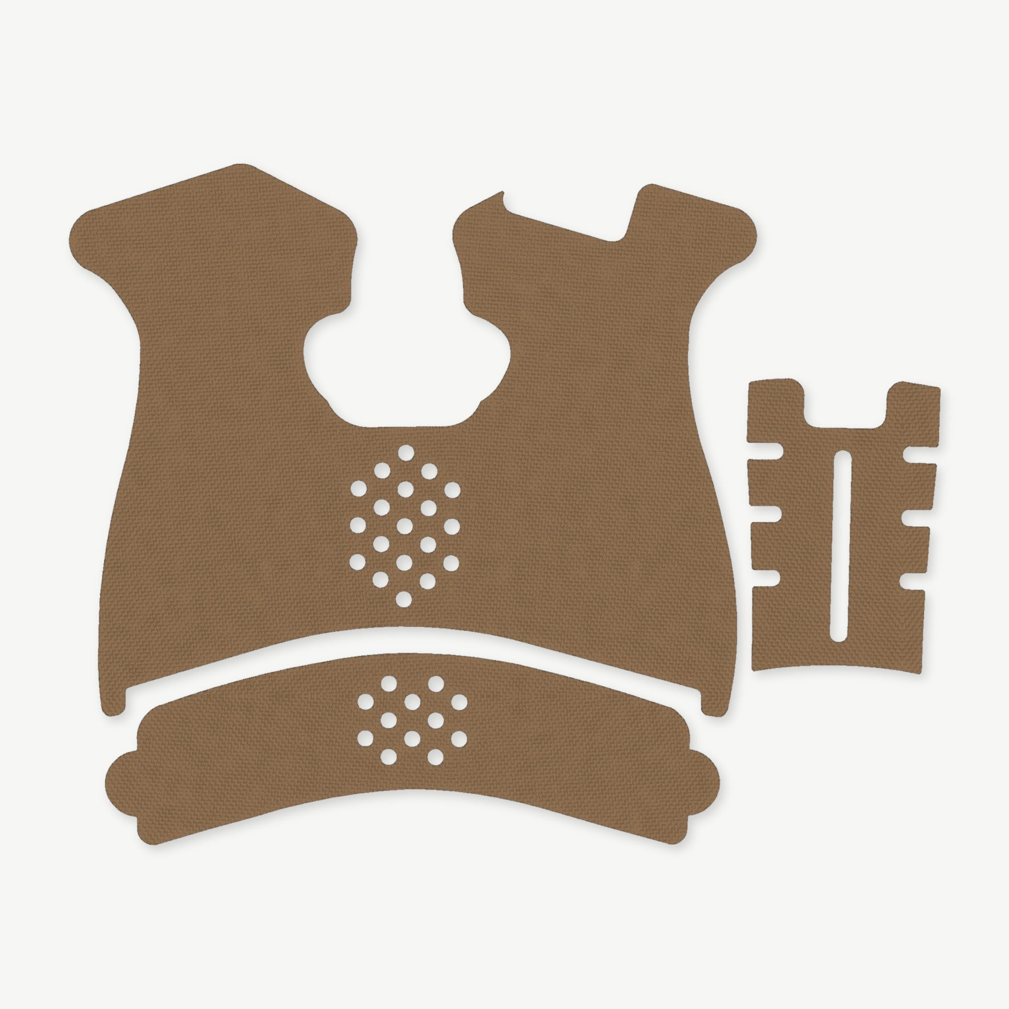 Grip Kit for Springfield XD (Sub-Compact) - die-cut Cordura 1000D kit pieces in Coyote - Combat Textiles