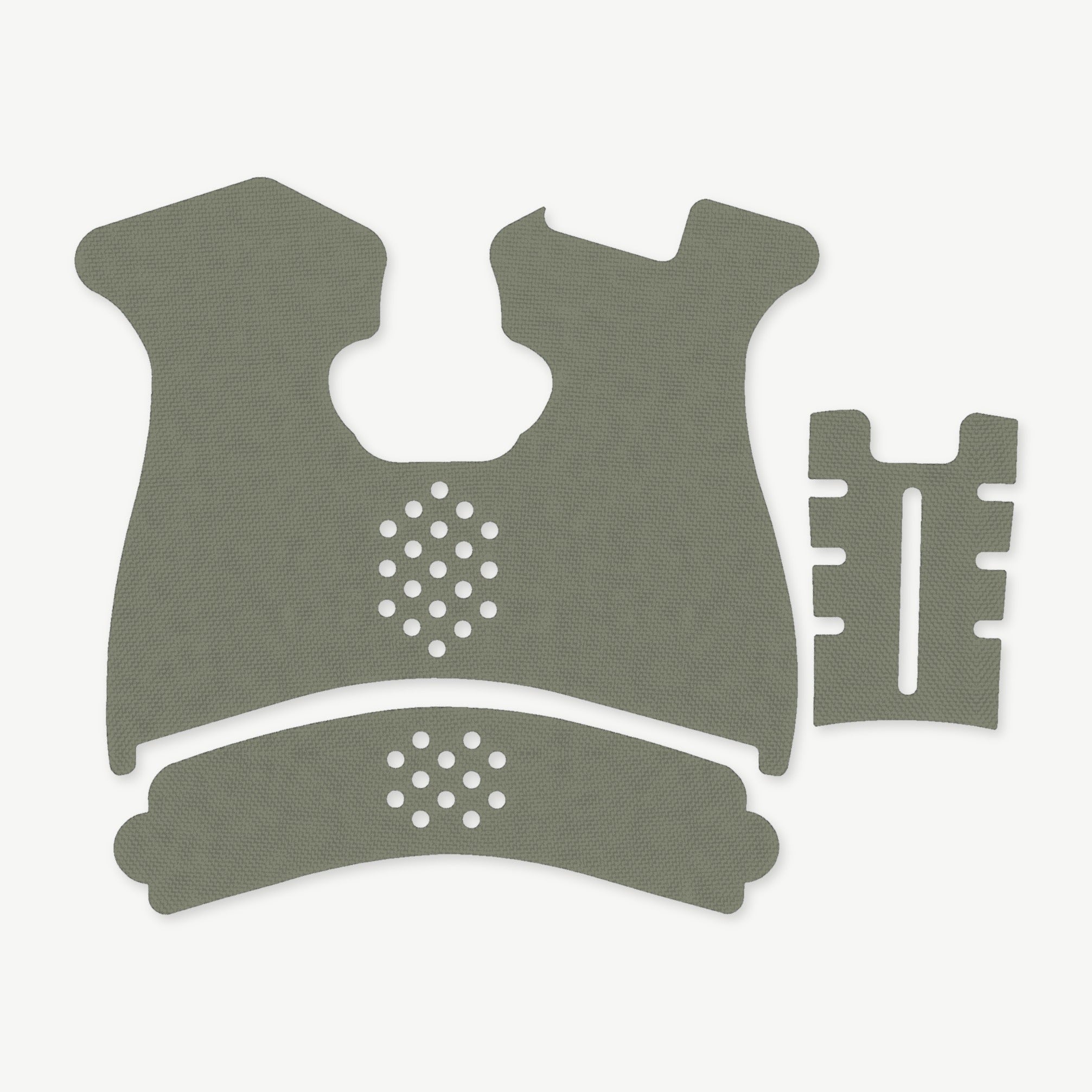 Grip Kit for Springfield XD (Sub-Compact) - die-cut Cordura 1000D kit pieces in OD Green - Combat Textiles