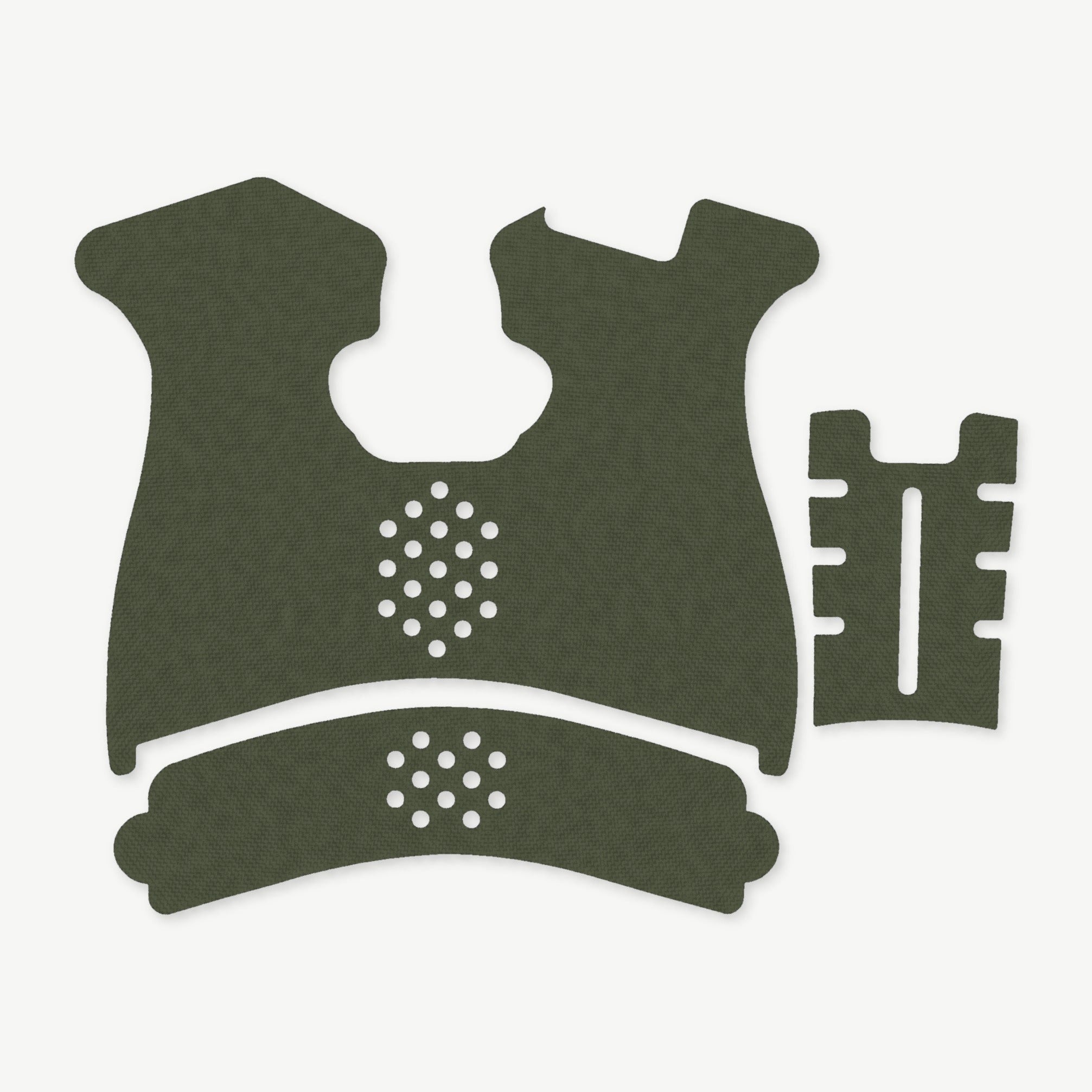Grip Kit for Springfield XD (Sub-Compact) - die-cut Cordura 1000D kit pieces in OD Green - Combat Textiles