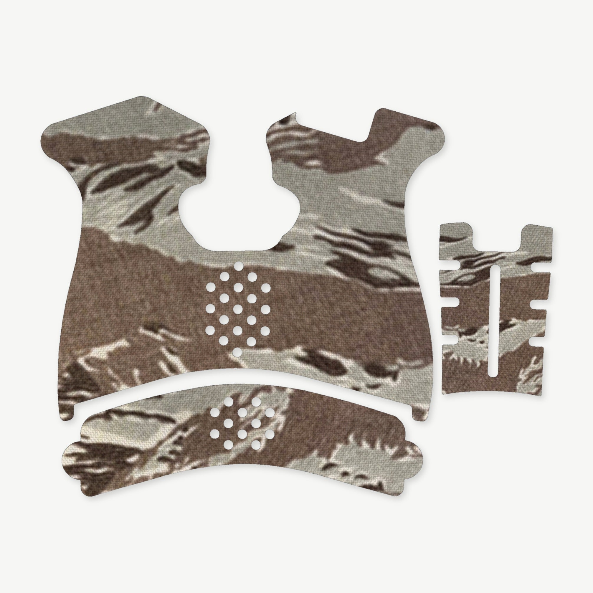 Grip Kit for Springfield XD (Sub-Compact) - die-cut Cordura 1000D kit pieces in Tiger Stripe (ABU) - Combat Textiles