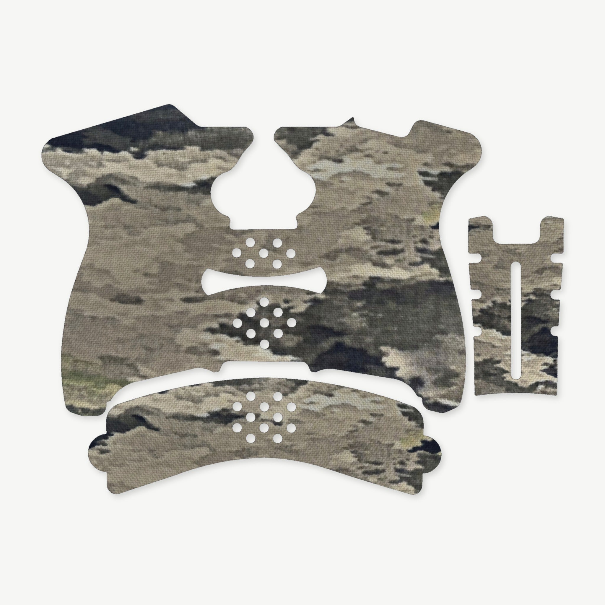 Grip Kit for Springfield XDS Mod.2 - die-cut Cordura 1000D kit pieces in A-TACS iX - Combat Textiles