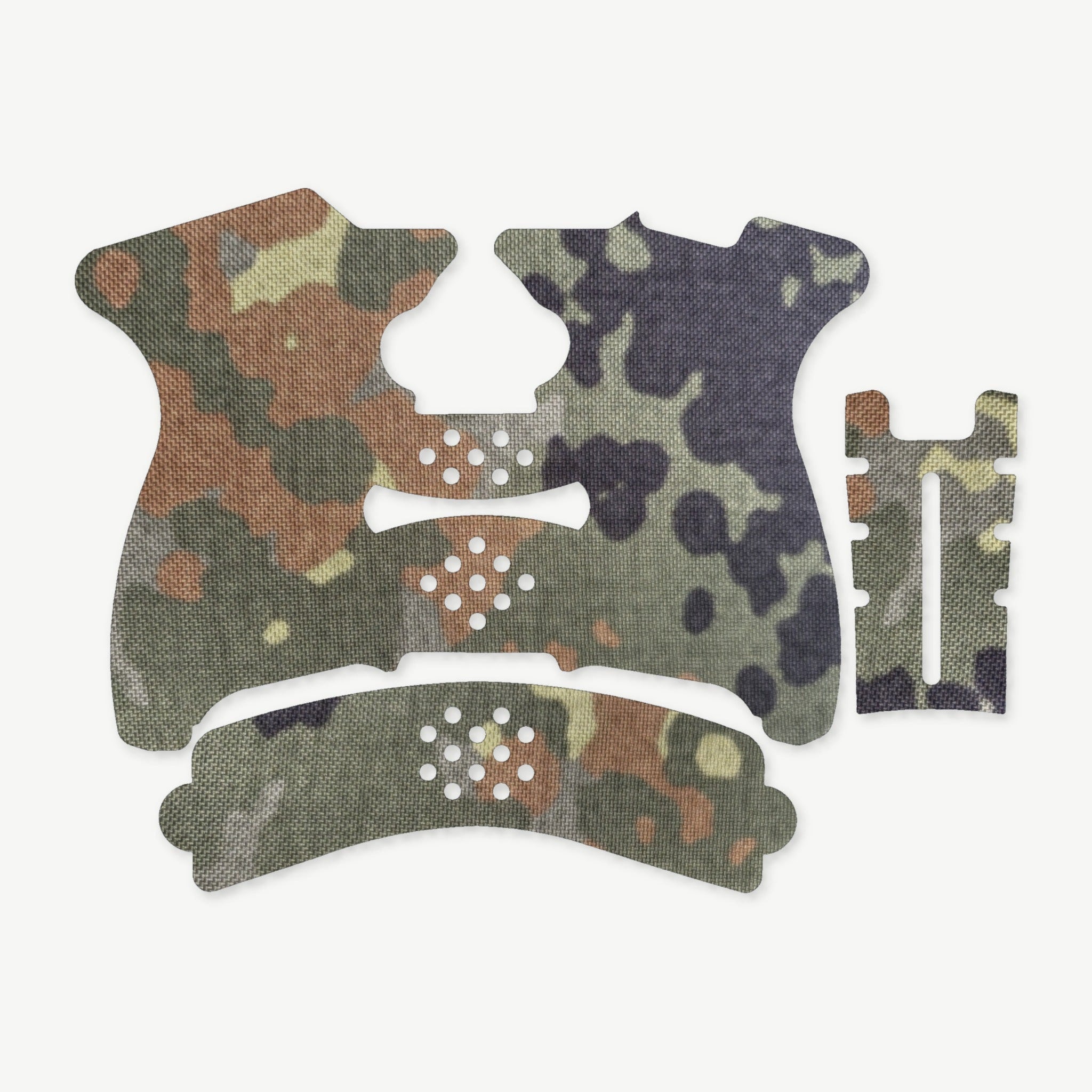 Grip Kit for Springfield XDS Mod.2 - die-cut Cordura 1000D kit pieces in Flecktarn - Combat Textiles