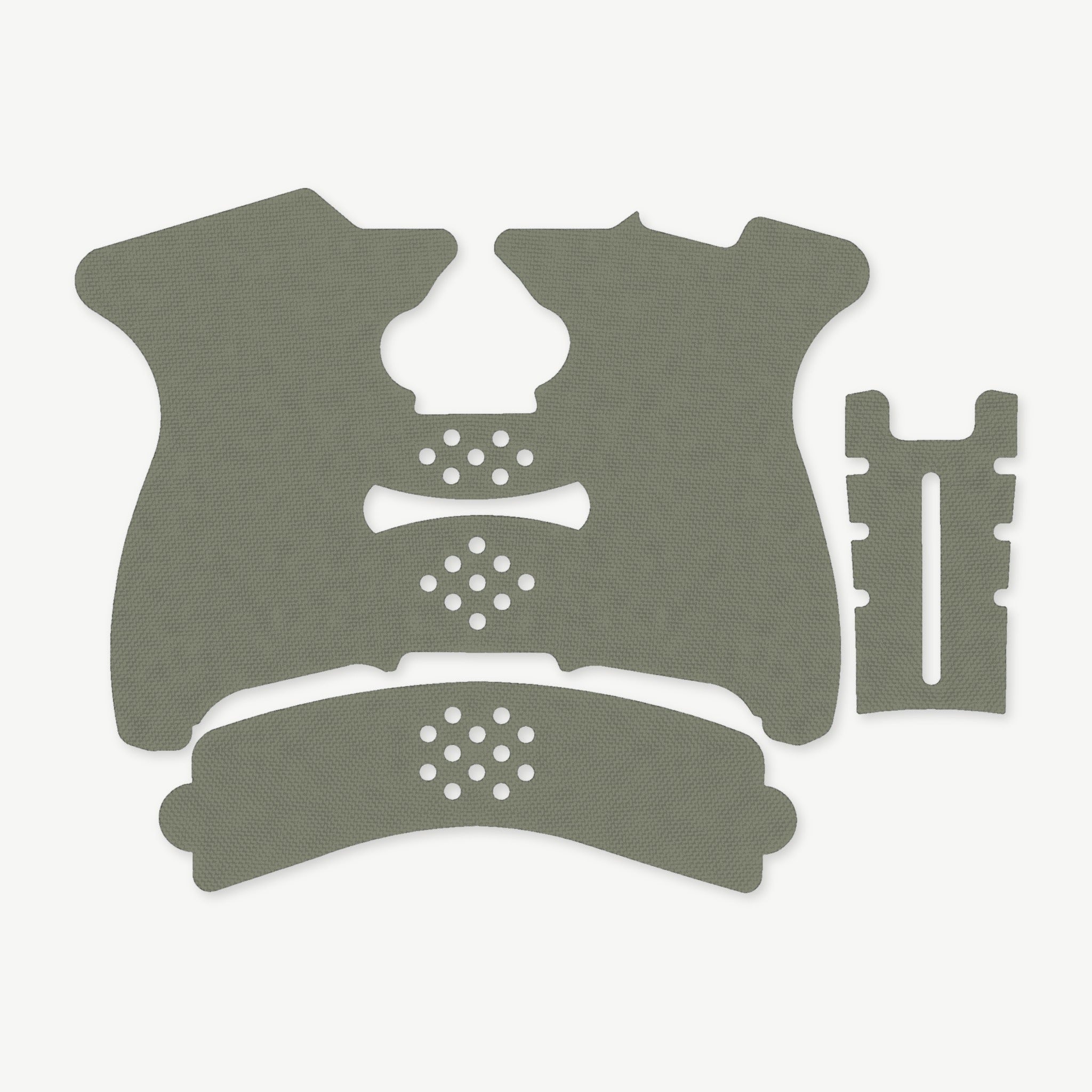 Grip Kit for Springfield XDS Mod.2 - die-cut Cordura 1000D kit pieces in OD Green - Combat Textiles