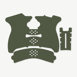 Grip Kit for Springfield XDS Mod.2 - die-cut Cordura 1000D kit pieces in Ranger Green - Combat Textiles