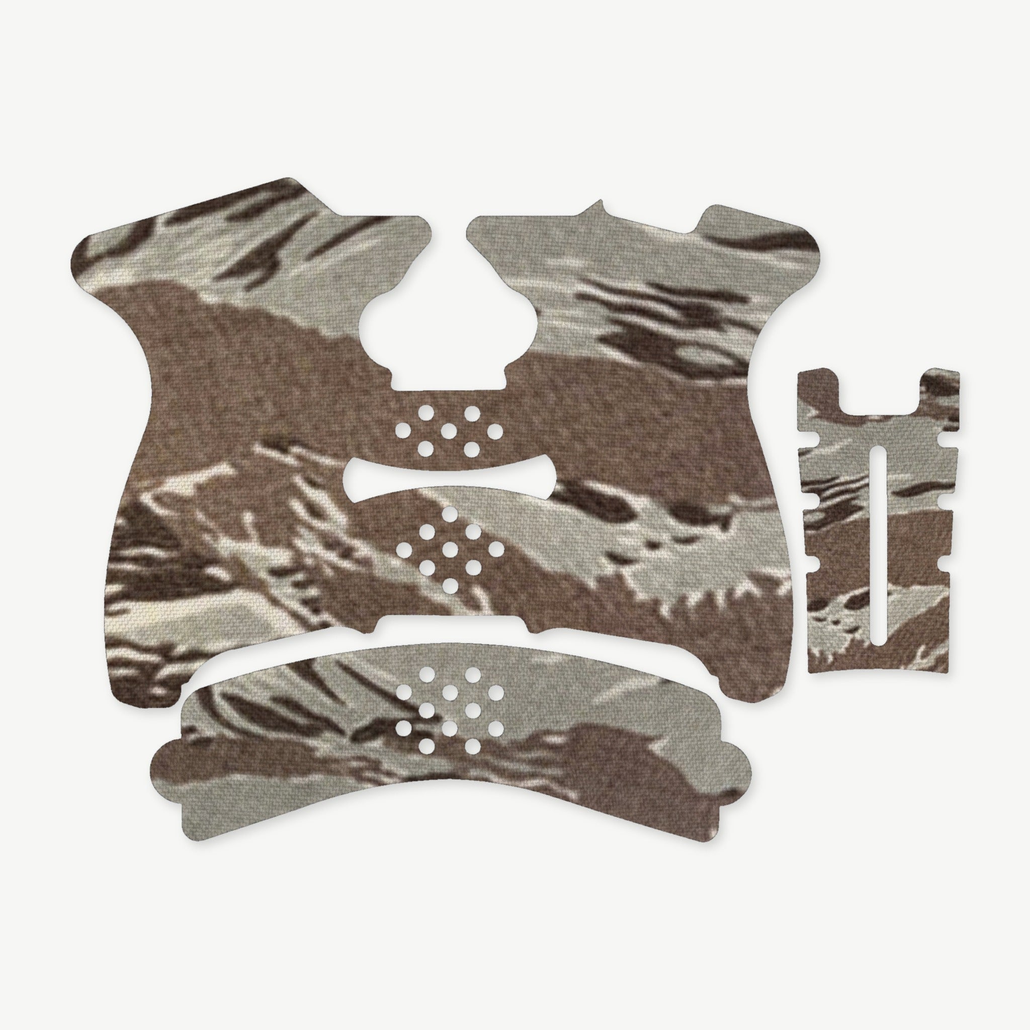 Grip Kit for Springfield XDS Mod.2 - die-cut Cordura 1000D kit pieces in Tiger Stripe (ABU) - Combat Textiles