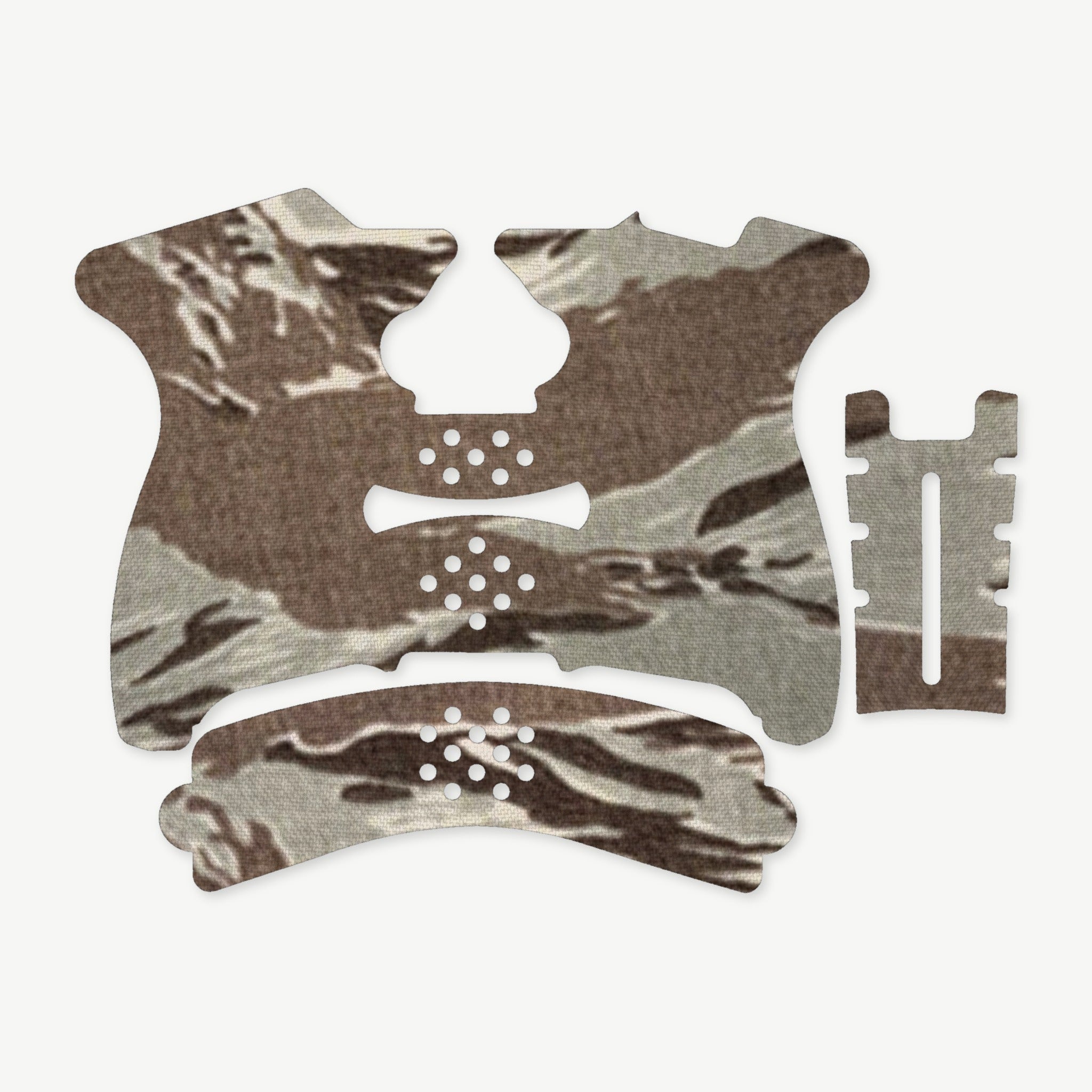 Grip Kit for Springfield XDS Mod.2 - die-cut Cordura 1000D kit pieces in Tiger Stripe (ABU) - Combat Textiles