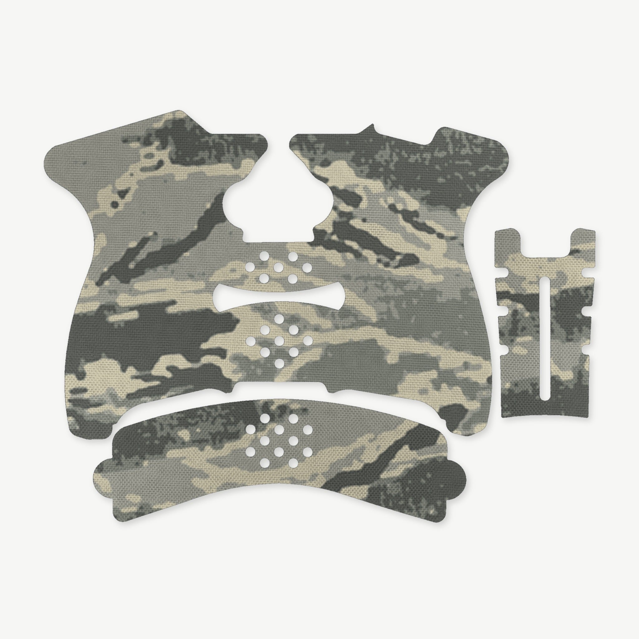 Grip Kit for Springfield XDS Mod.2 - die-cut Cordura 1000D kit pieces in Tiger Stripe (ABU) - Combat Textiles