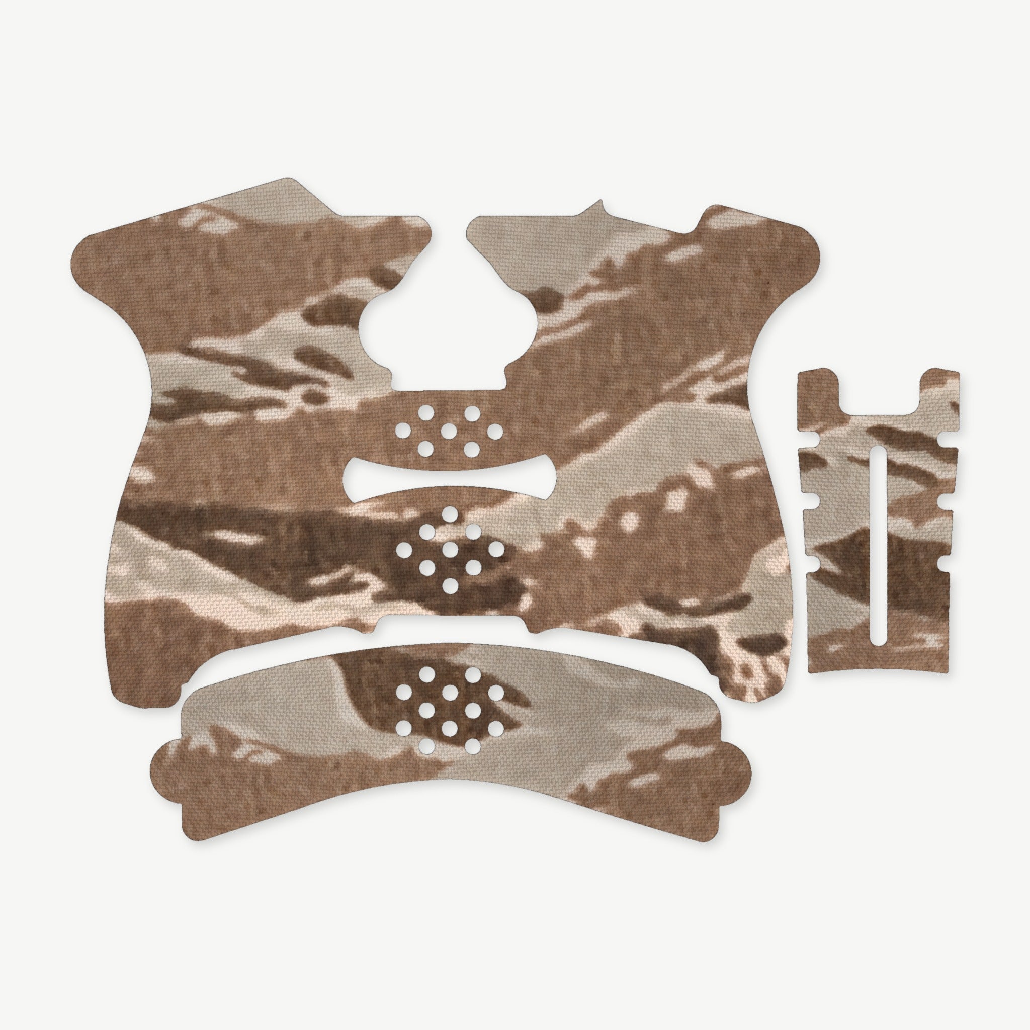 Grip Kit for Springfield XDS Mod.2 - die-cut Cordura 1000D kit pieces in Tiger Stripe (Desert) - Combat Textiles