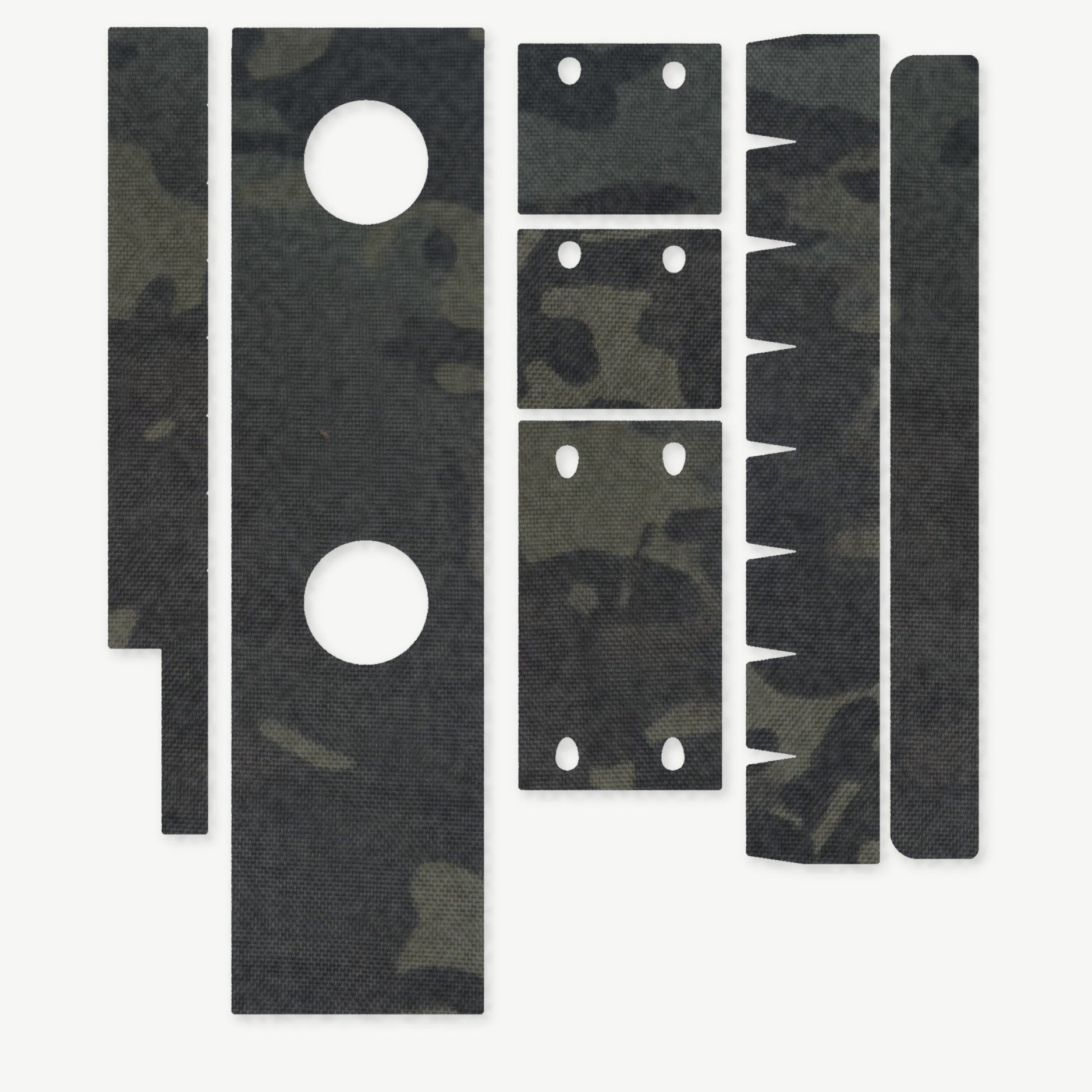 Optic Wrap Kit for Aimpoint CompM2 - die-cut Cordura 1000D kit pieces in MultiCam Black - Combat Textiles
