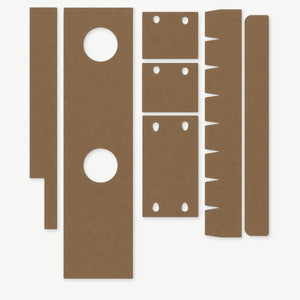 Optic Wrap Kit for Aimpoint CompM2 - die-cut Cordura 1000D kit pieces in Coyote - Combat Textiles