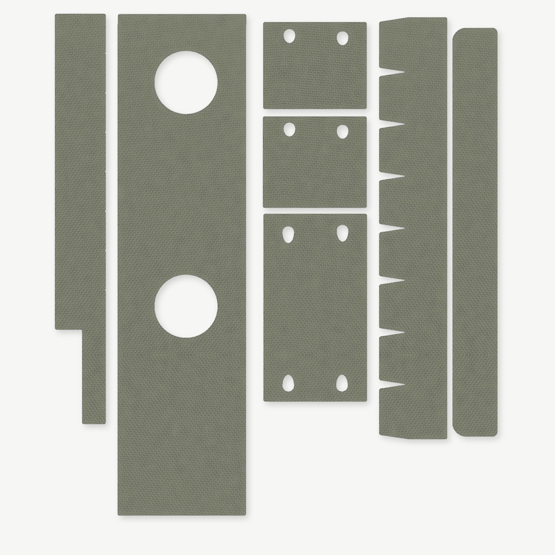 Optic Wrap Kit for Aimpoint CompM2 - die-cut Cordura 1000D kit pieces in OD Green - Combat Textiles