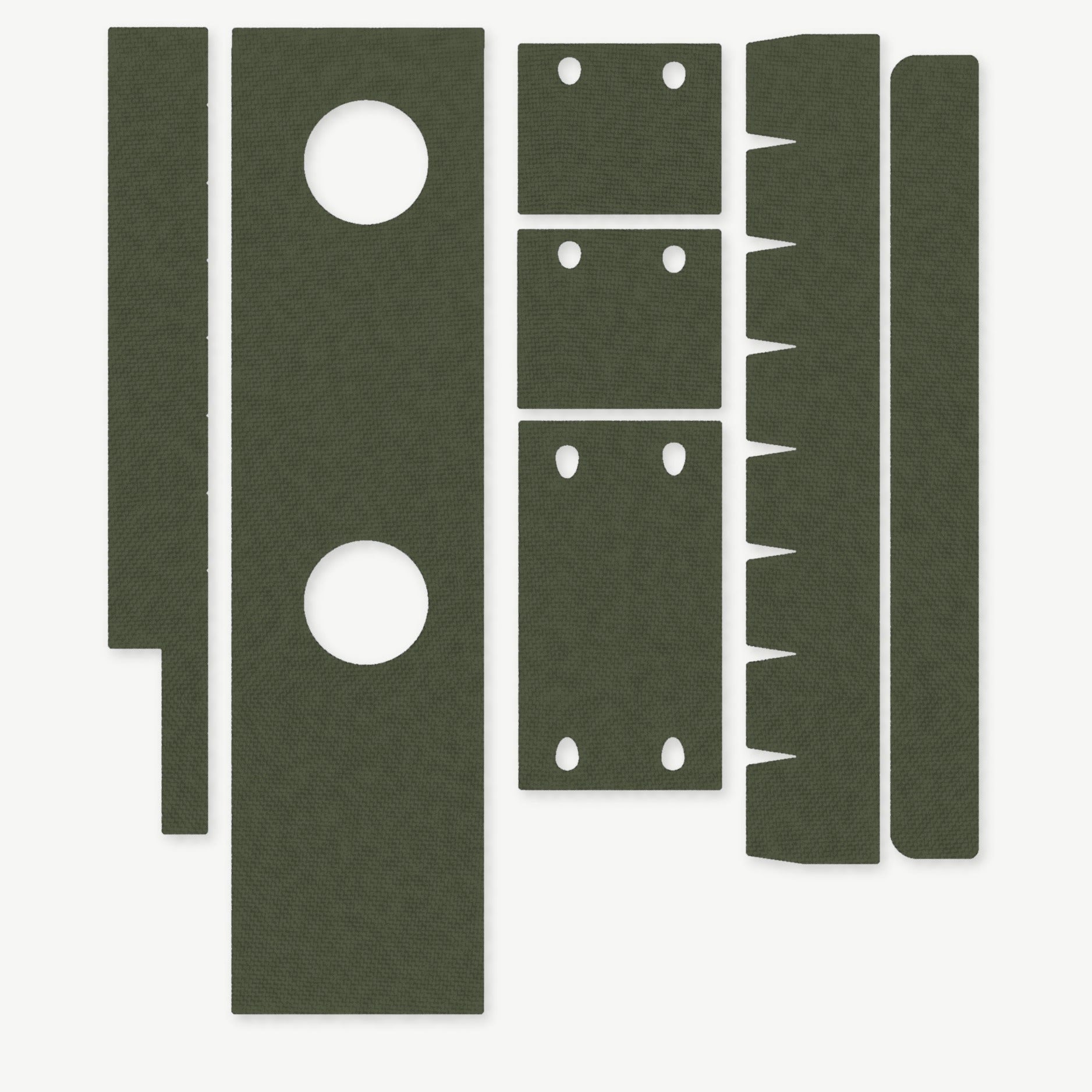 Optic Wrap Kit for Aimpoint CompM2 - die-cut Cordura 1000D kit pieces in OD Green - Combat Textiles