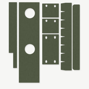 Optic Wrap Kit for Aimpoint CompM2 - die-cut Cordura 1000D kit pieces in Ranger Green - Combat Textiles