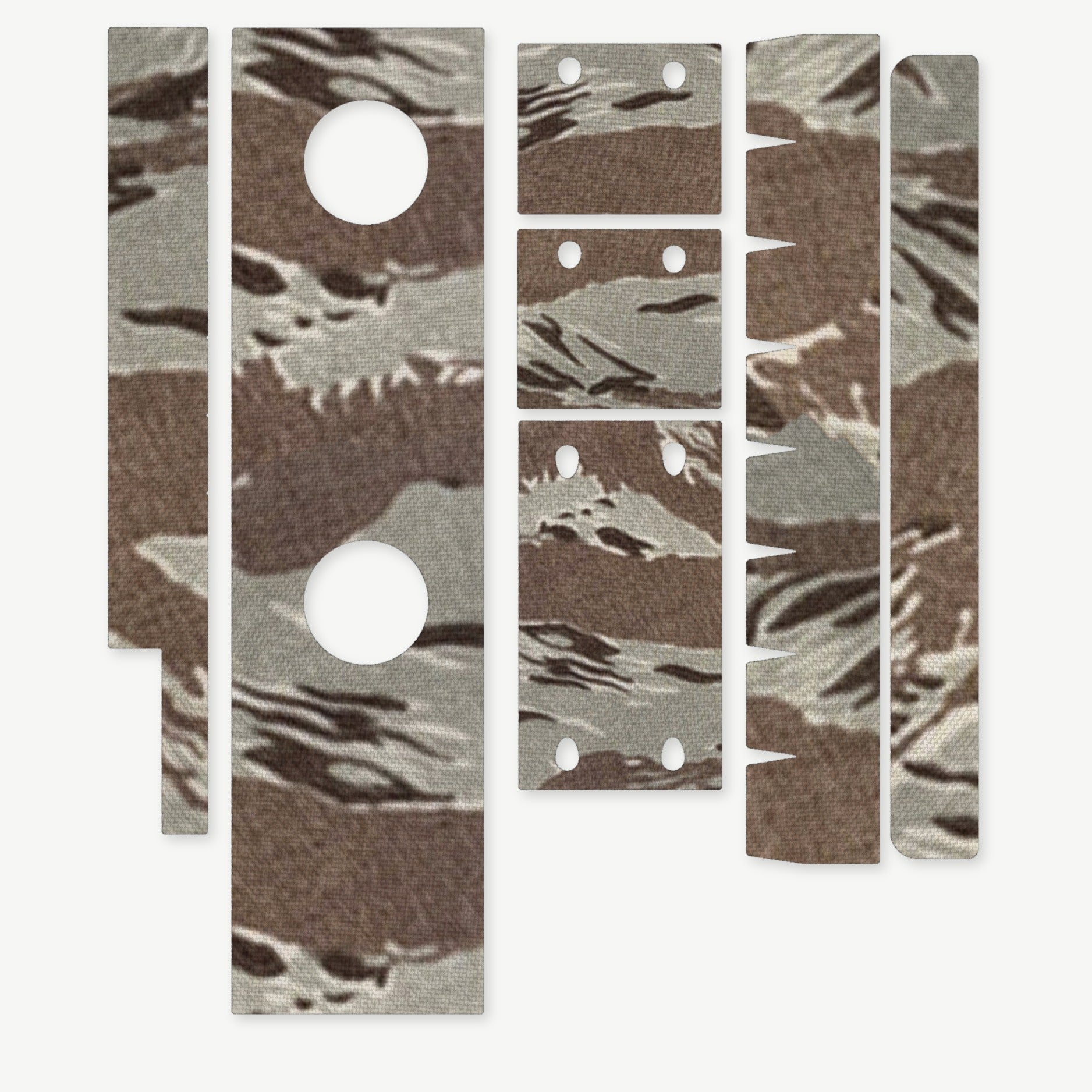 Optic Wrap Kit for Aimpoint CompM2 - die-cut Cordura 1000D kit pieces in Tiger Stripe (ABU) - Combat Textiles