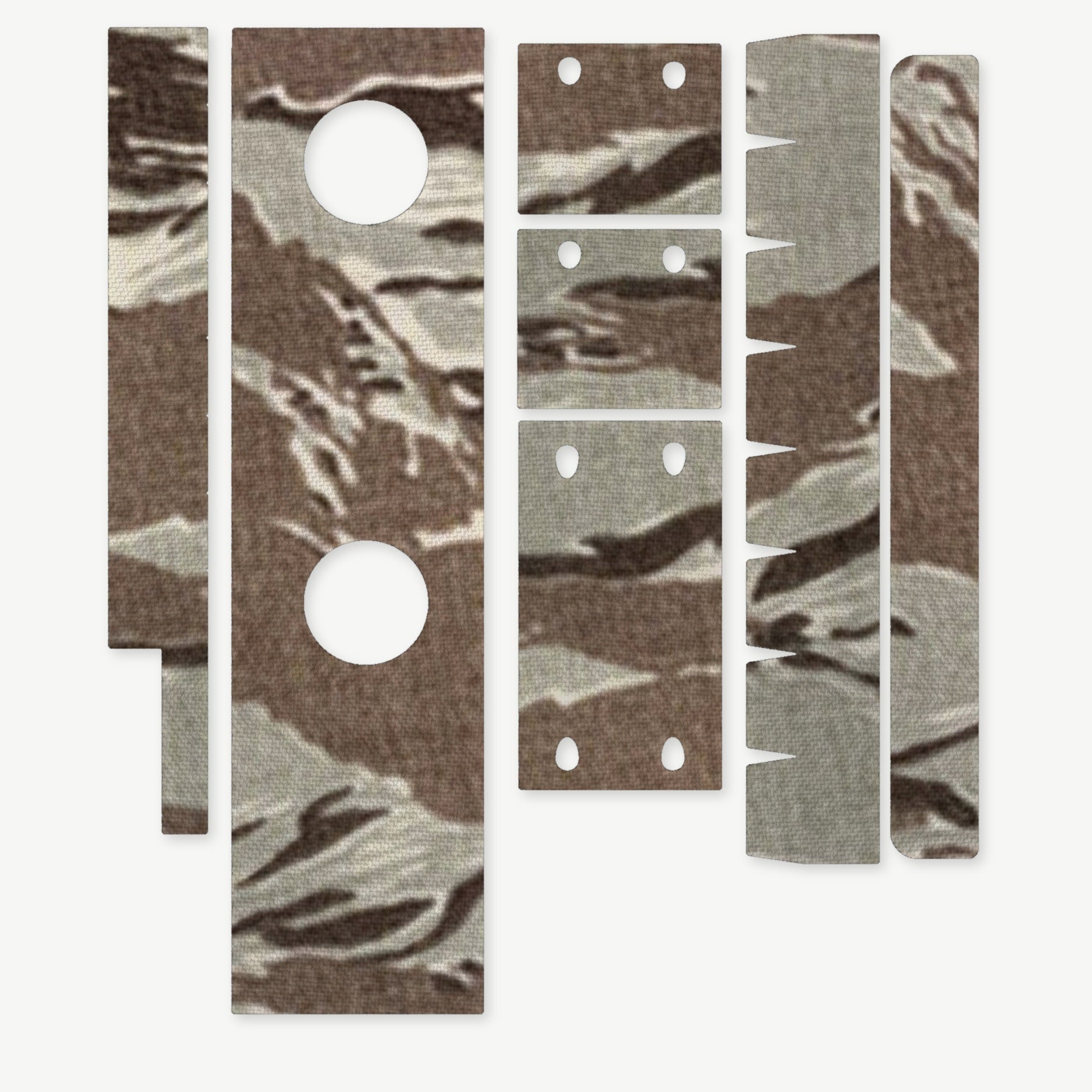 Optic Wrap Kit for Aimpoint CompM2 - die-cut Cordura 1000D kit pieces in Tiger Stripe (ABU) - Combat Textiles