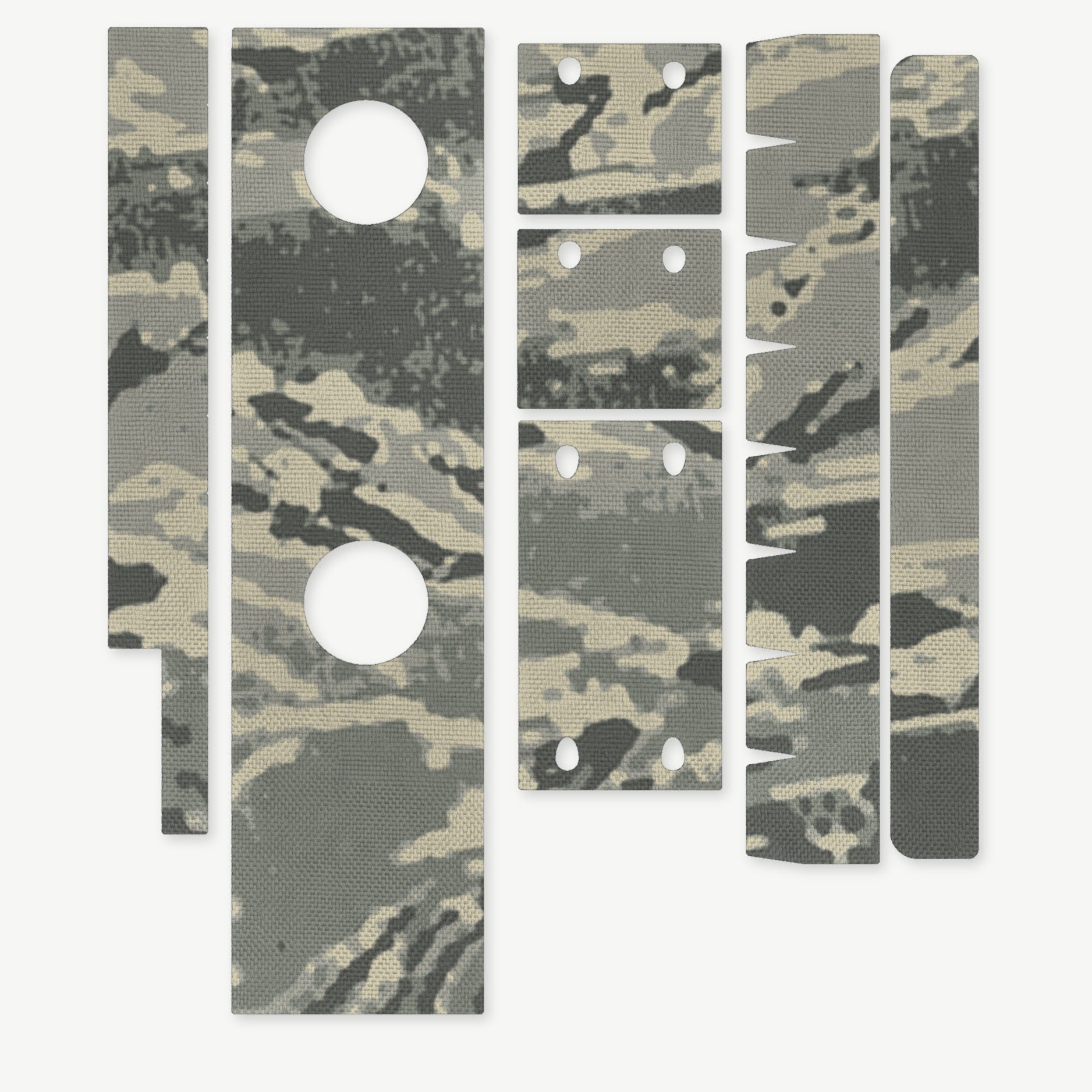 Optic Wrap Kit for Aimpoint CompM2 - die-cut Cordura 1000D kit pieces in Tiger Stripe (ABU) - Combat Textiles