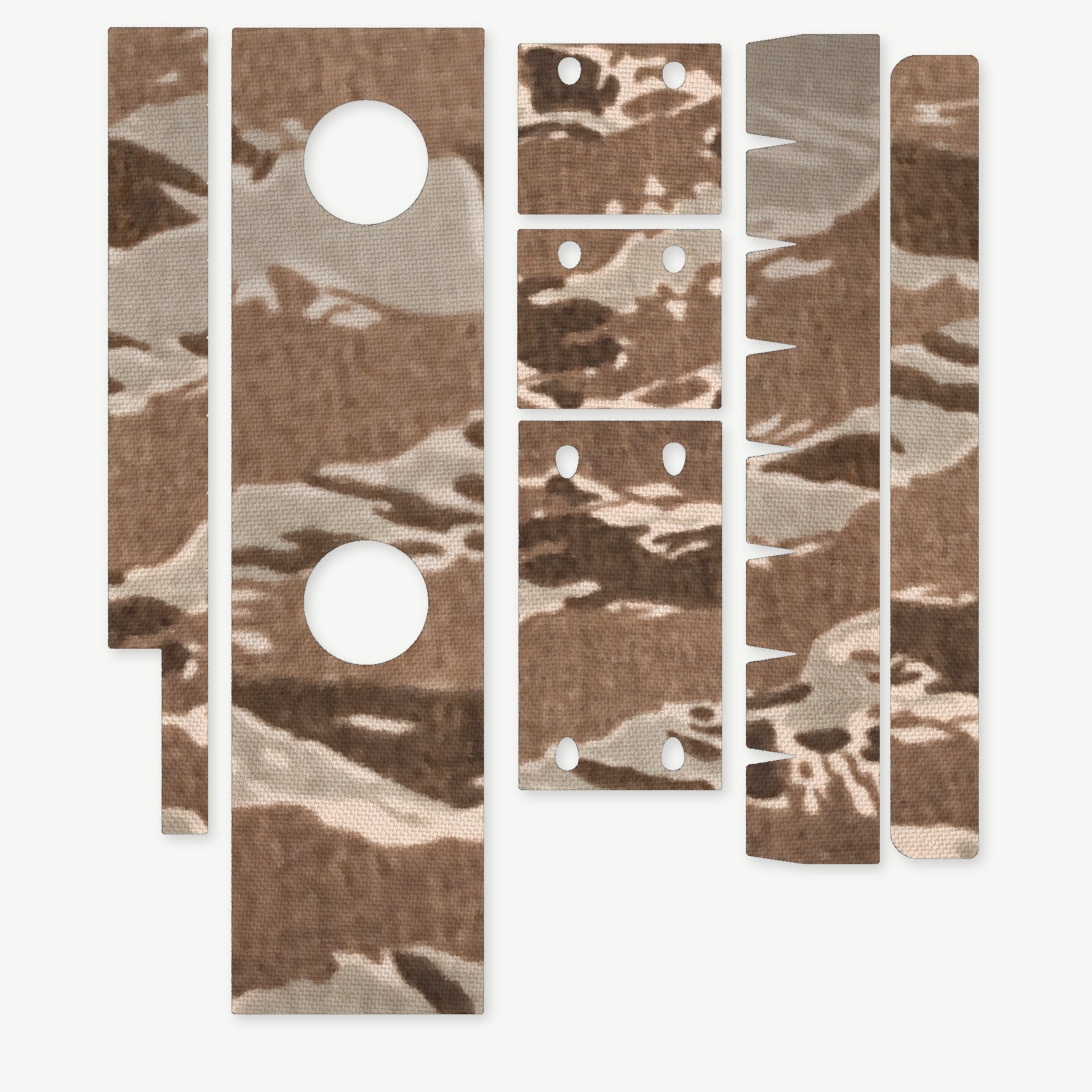 Optic Wrap Kit for Aimpoint CompM2 - die-cut Cordura 1000D kit pieces in Tiger Stripe (Desert) - Combat Textiles