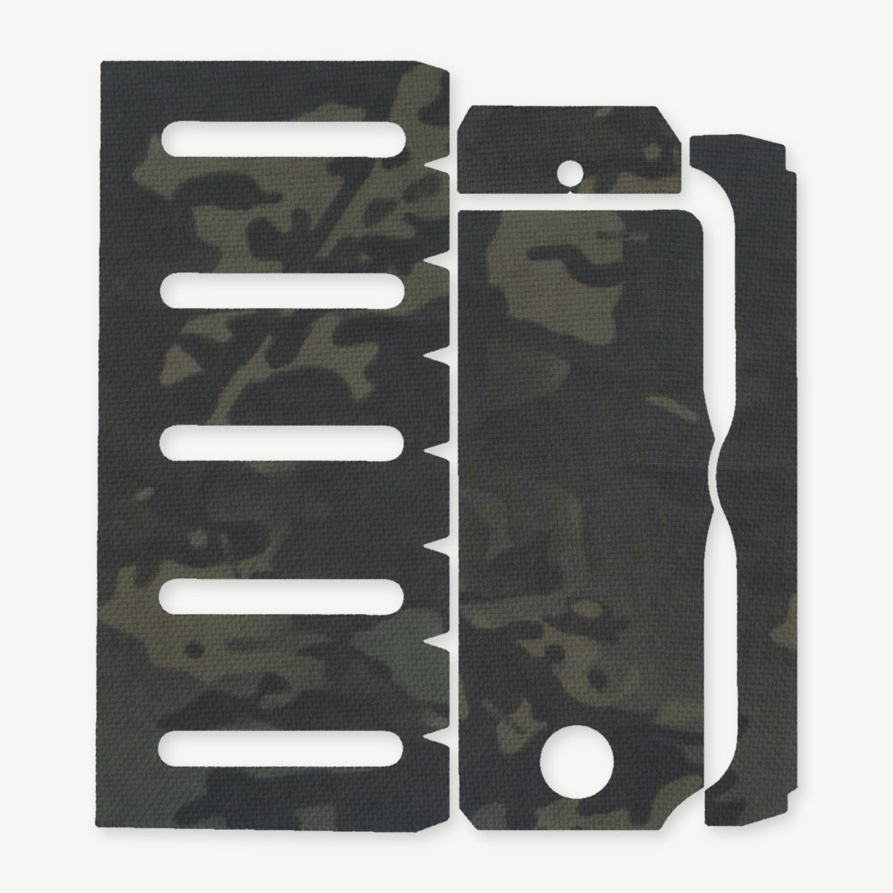Light Wrap Kit for Modlite PL-350 (PLHv2, v3/OKW v2) - die-cut Cordura 1000D kit pieces in MultiCam Black - Combat Textiles