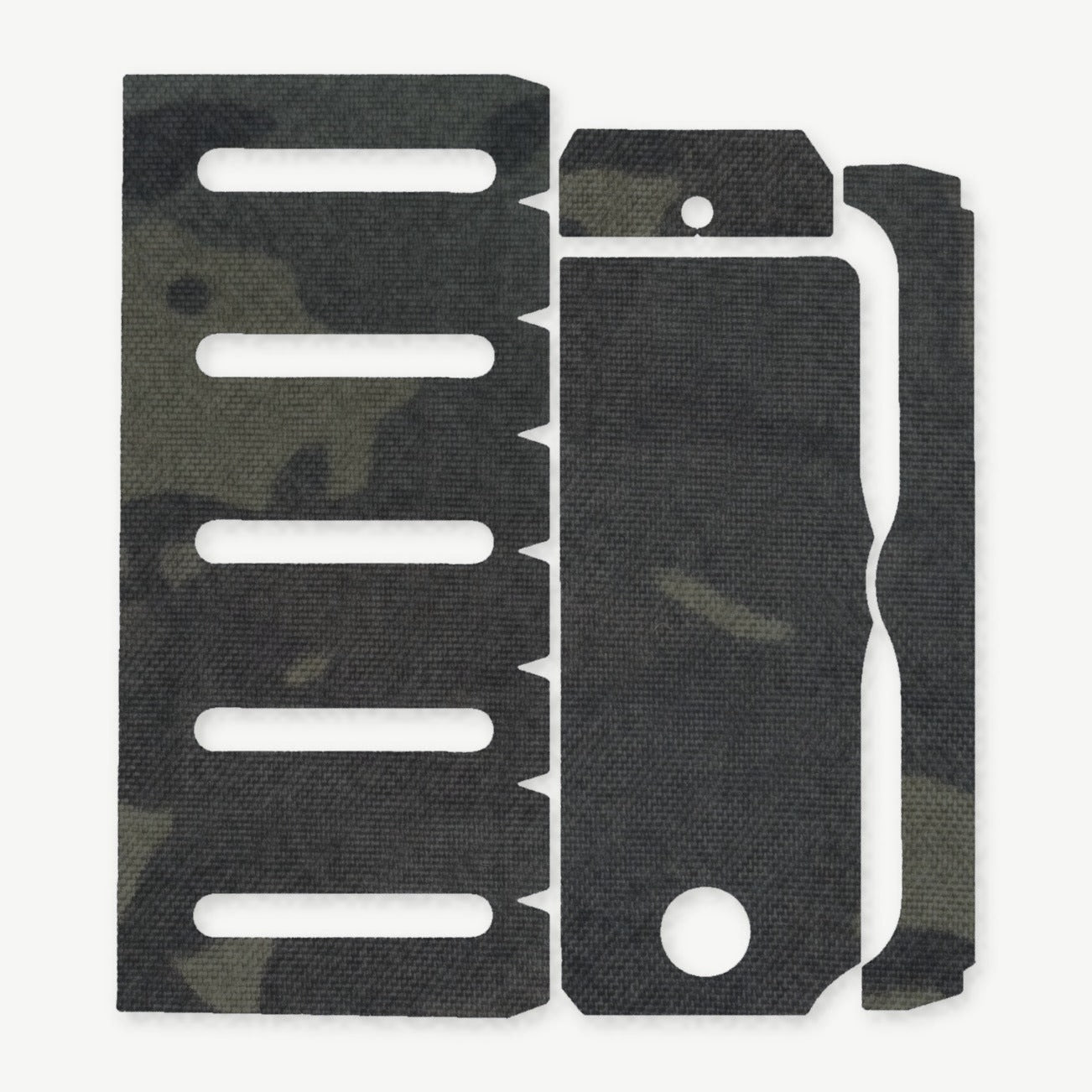 Light Wrap Kit for Modlite PL-350 (PLHv2, v3/OKW v2) - die-cut Cordura 1000D kit pieces in MultiCam Black - Combat Textiles