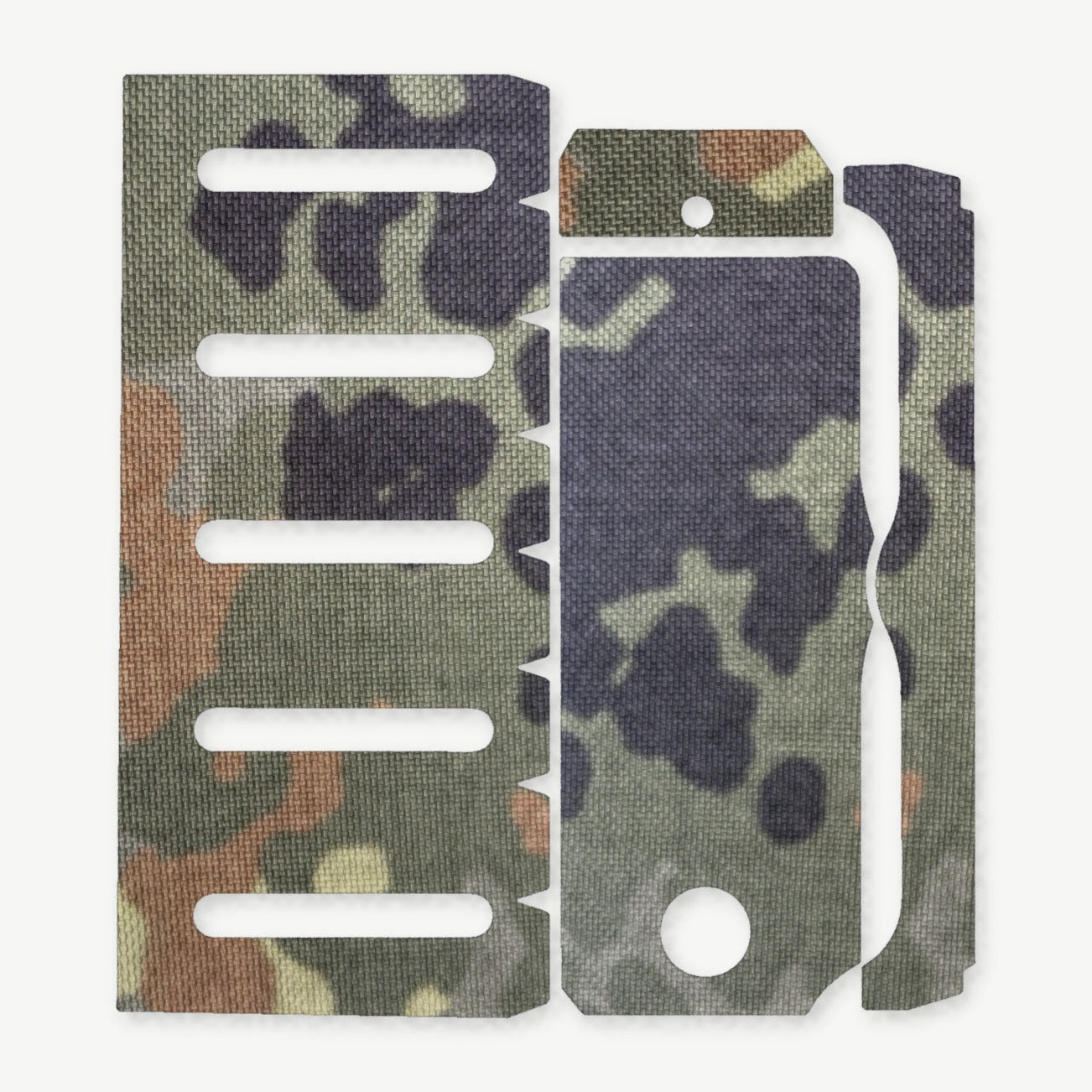 Light Wrap Kit for Modlite PL-350 (PLHv2, v3/OKW v2) - die-cut Cordura 1000D kit pieces in Flecktarn - Combat Textiles
